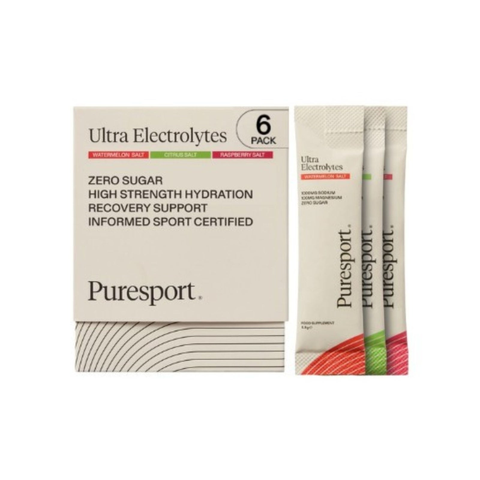 Puresport - Ultra Electrolytes - Sports Hydration Drink Mix - 6 Pack