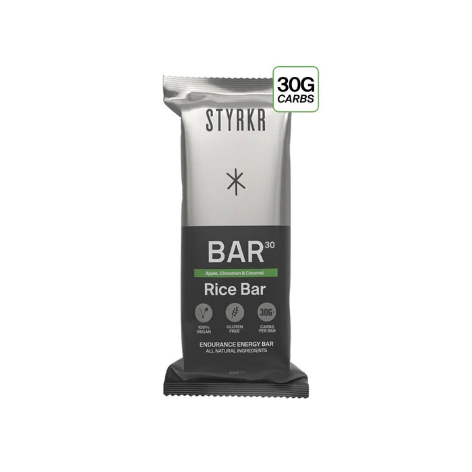 Myprotein UK STYRKR Bar30 Vegan Energy Bar - 12Bars - Apple, Cinnamon & Caramel