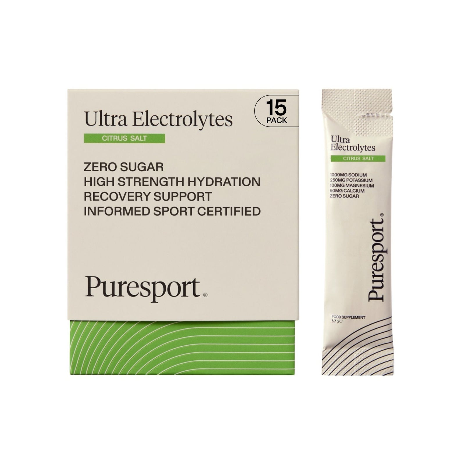 Puresport Ultra Electrolytes - 15 Pack - 15Sachets - Citrus