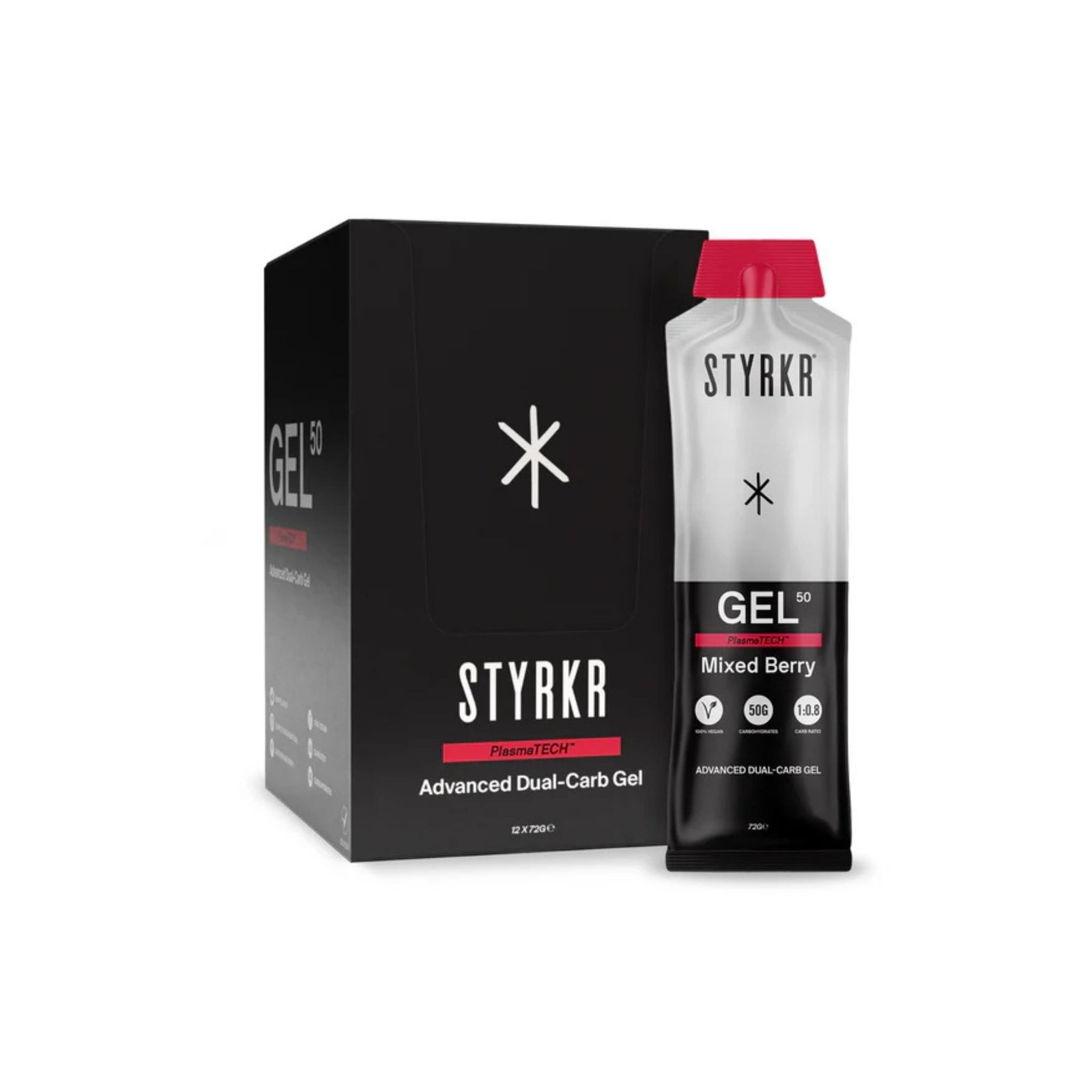 Myprotein UK STYRKR Gel50 Dual-Carb Energy Gel - 12servings - Mixed Berry