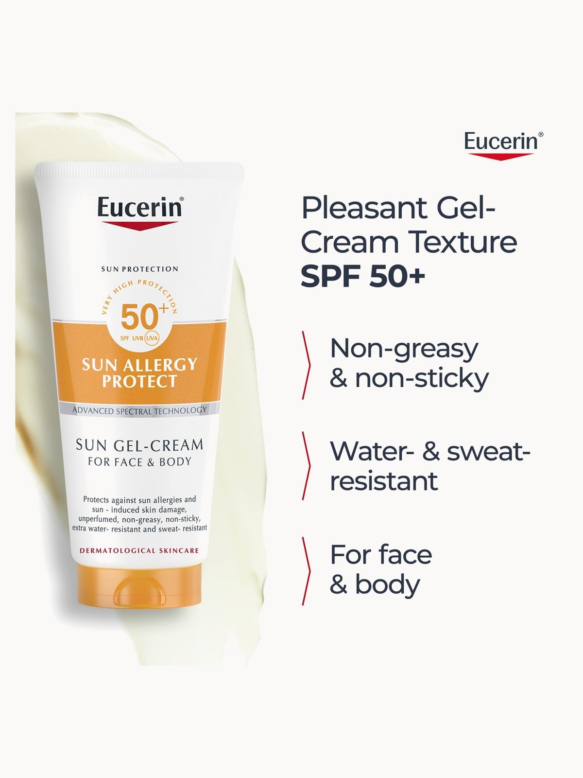 Eucerin Sun Allergy Protect Sun Gel Cream SPF50 200ml 3