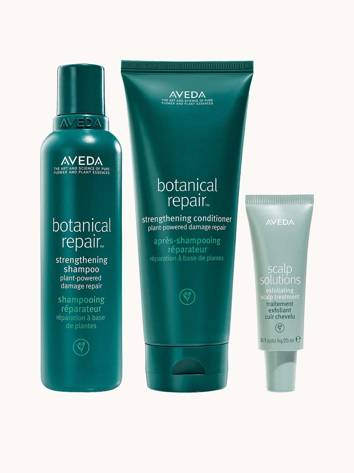 Aveda Exclusive  Botanical Repair Strengthening Shampoo, Conditioner & Treatment Bundle