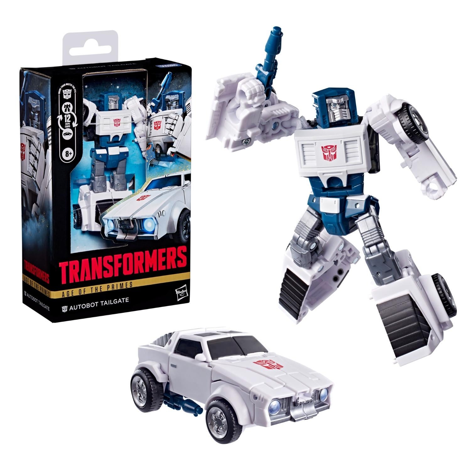 Transformers Age of the Primes Autobot Tailgate, Deluxe Class 13 cm Converting Action Figure, Robot Toys for Ages 8+