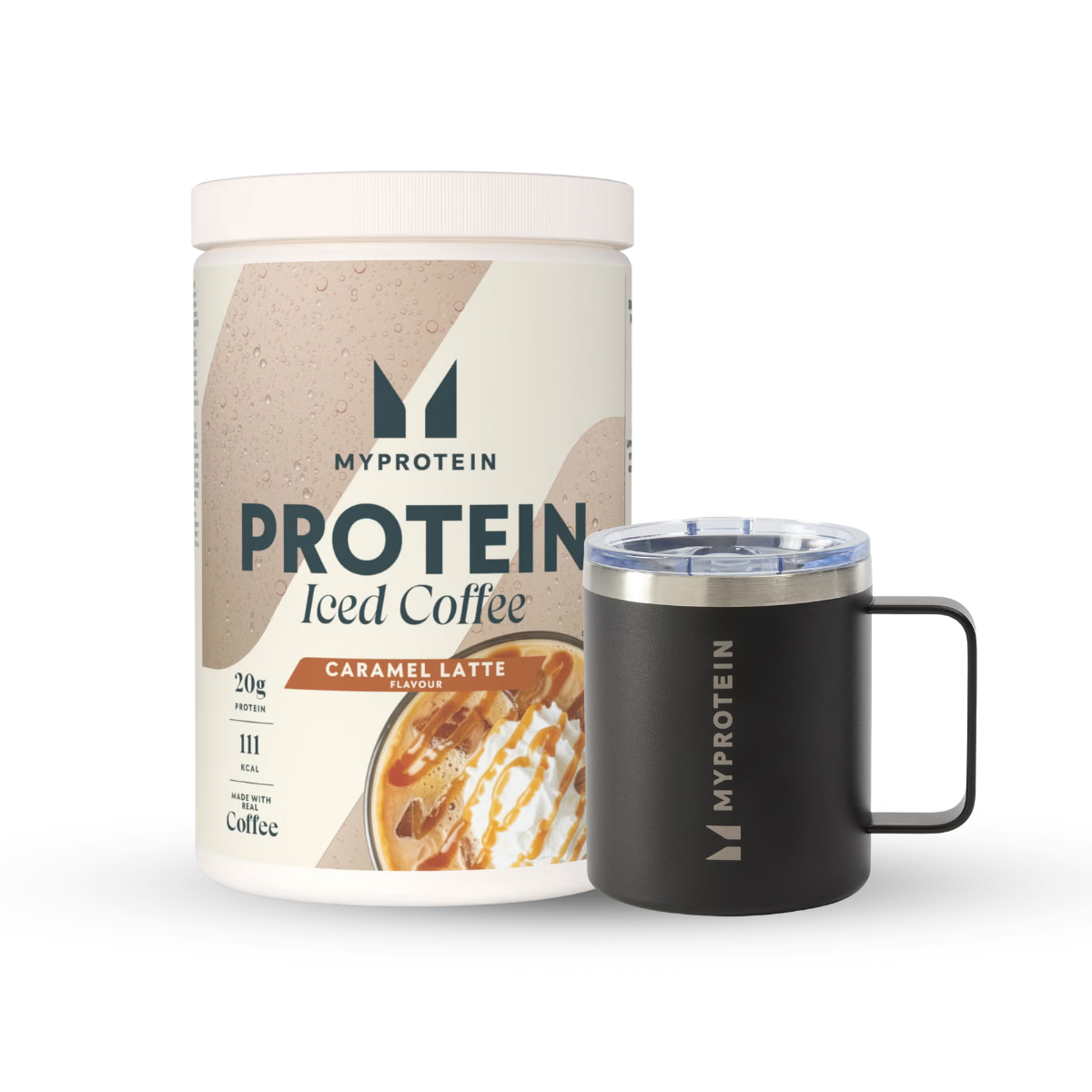 Myprotein UK MyProtein Protein Iced Coffee Bundle - 20servings - Black Coffee Cup  - Iced Caramel Latte