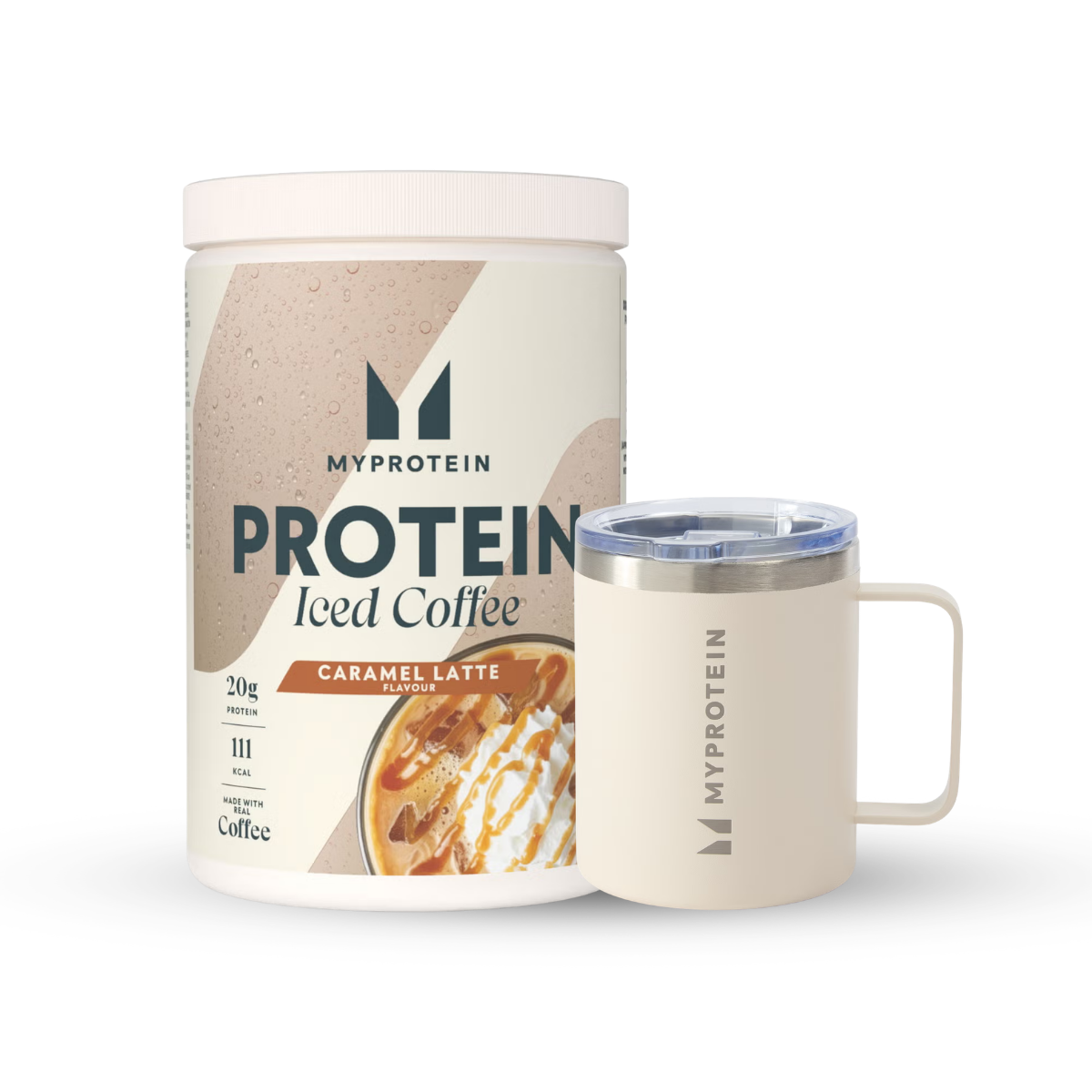 Myprotein UK MyProtein Protein Iced Coffee Bundle - 20servings - Natural Cream Coffee Cup  - Iced Caramel Latte