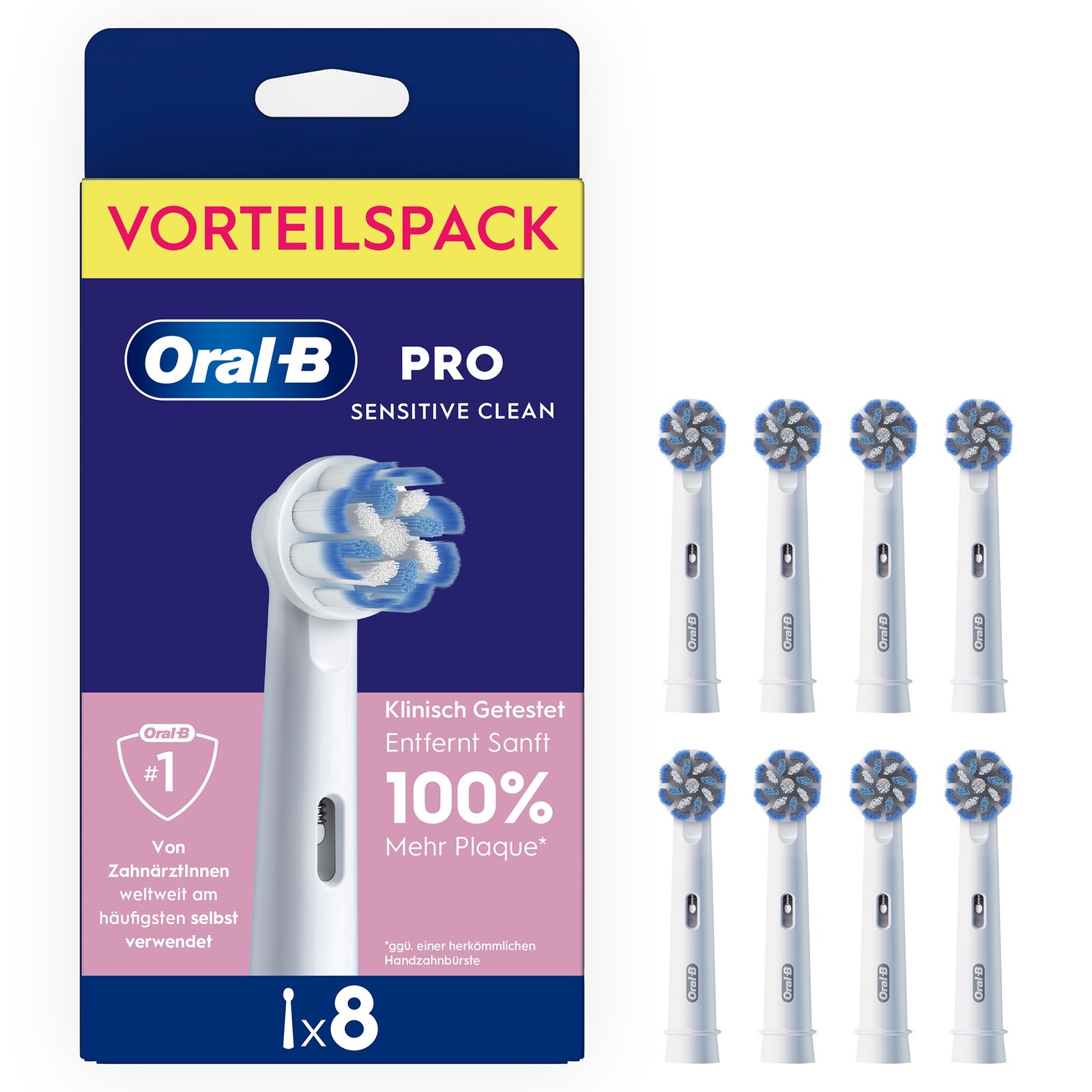 Oral-B Pro Senstitve Clean Aufsteckbürsten 8 Stück - Image 1