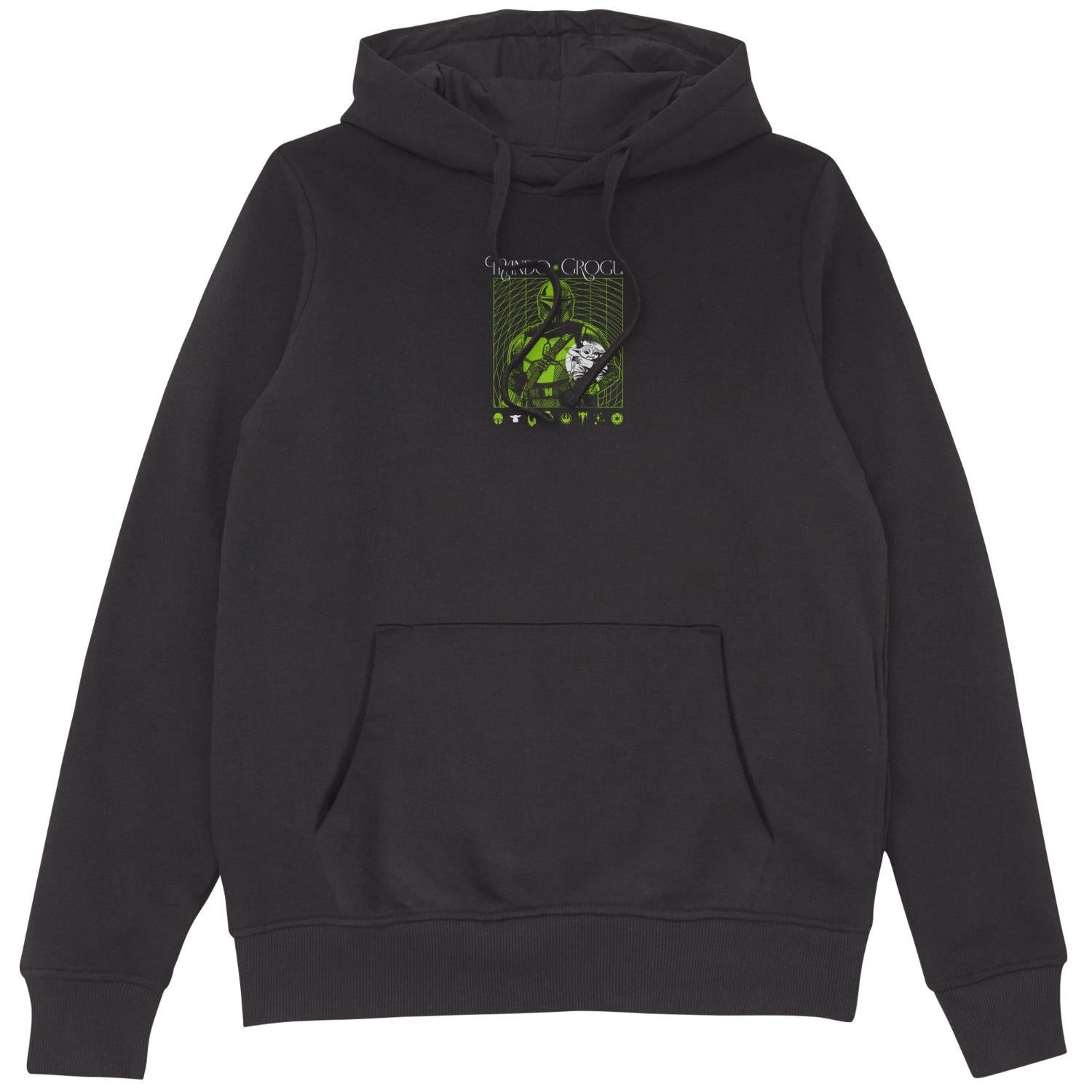 Mandalorian & Grogu Mando & Grogu Hoodie Black - XXL
