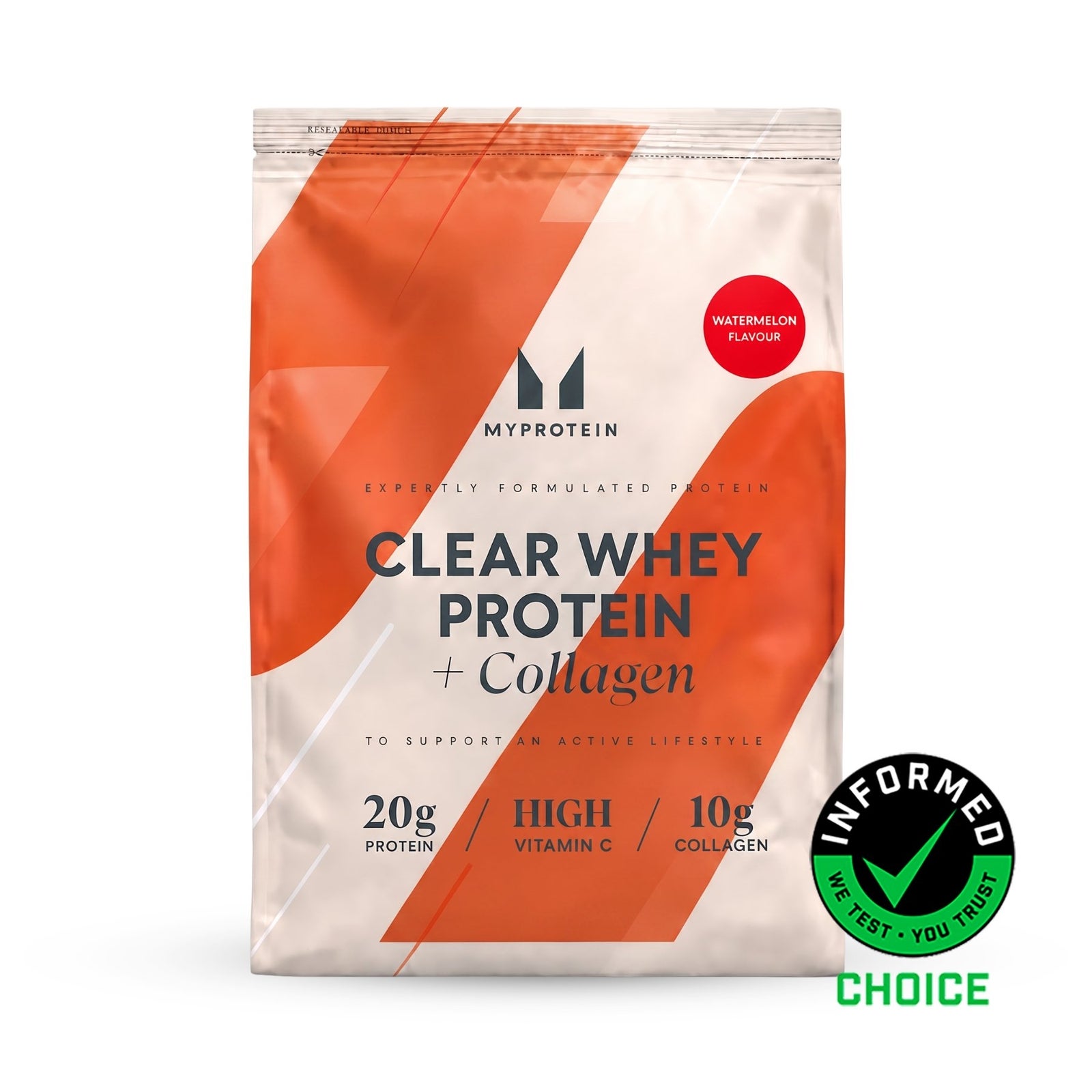 Clear Protein | Zer și colagen - 480G - 20servings - Pepene rosu