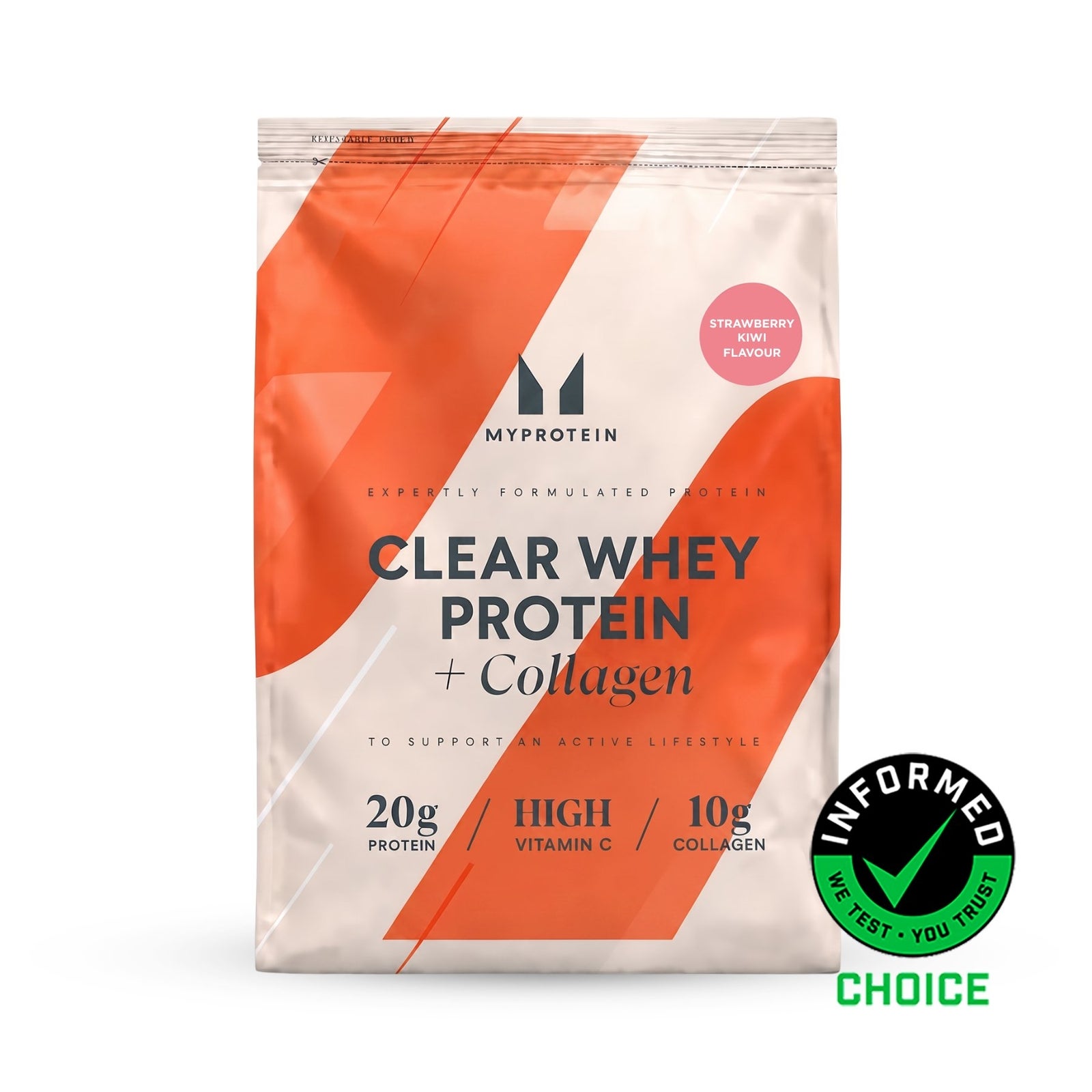 Clear Protein | Zer și colagen - 960g - 40servings - Kiwi & Căpșuni