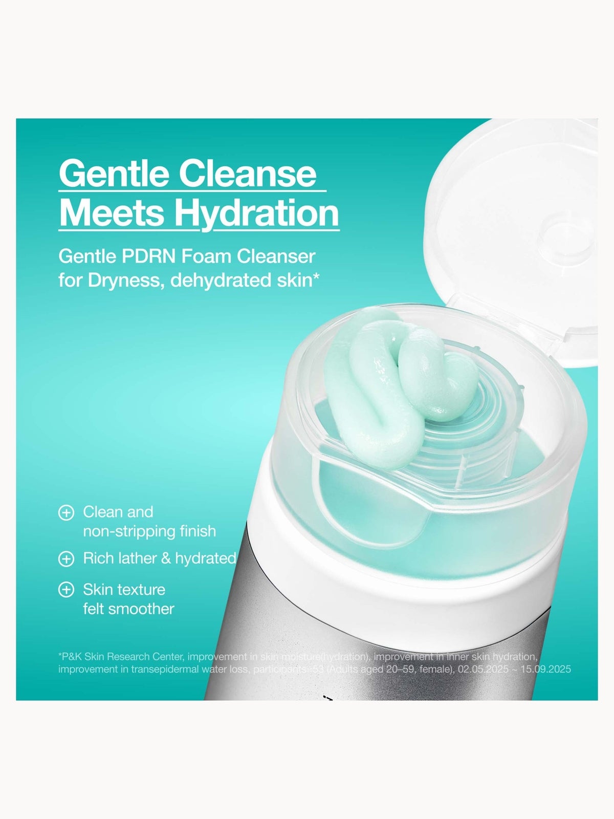 Anua PDRN Hyaluronic Acid Moisturising Cleansing Foam 150ml 4