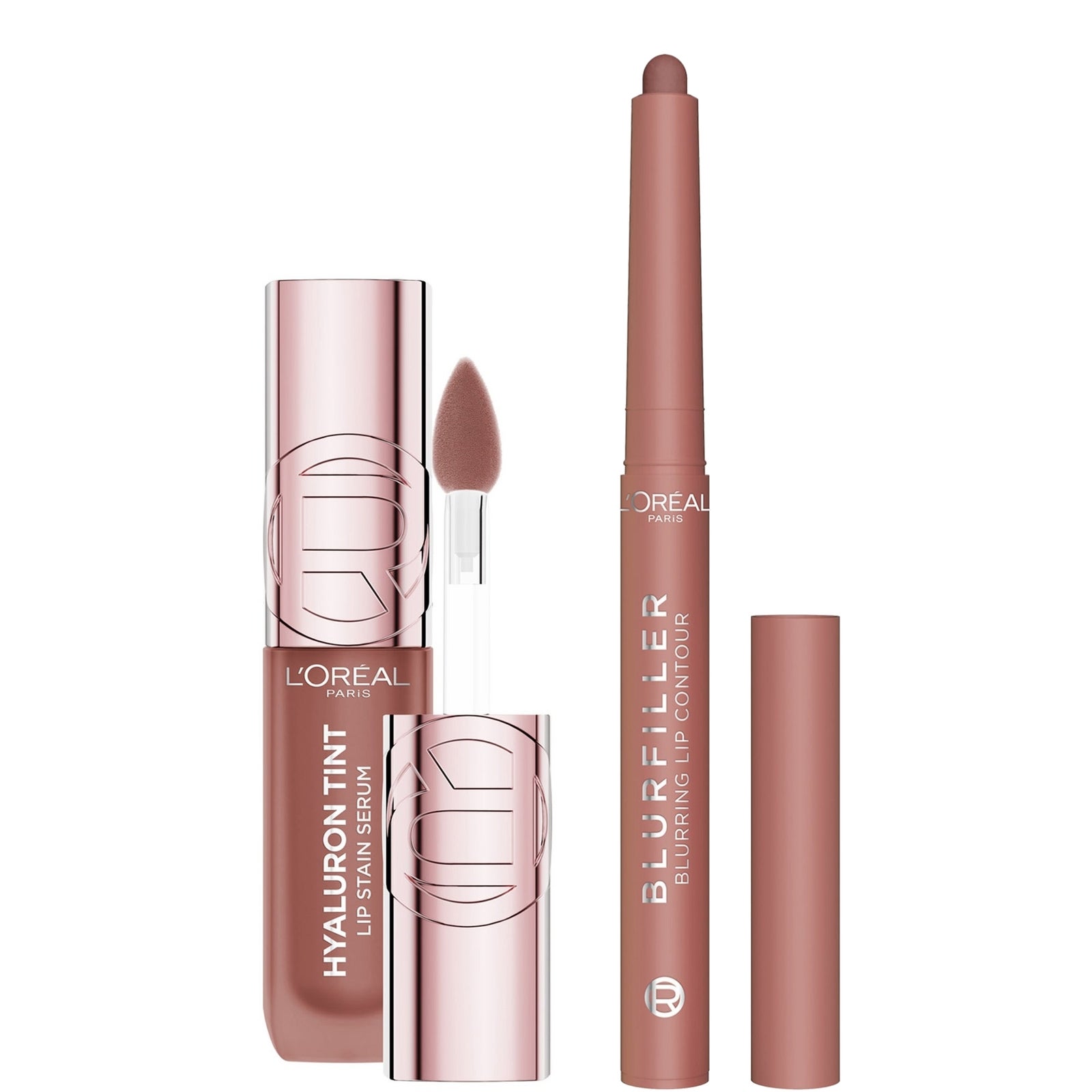 L'oreal Paris Blurfiller & Hyaluron Tint Lip Kit (Various Shades) - 485 Nude Espresso