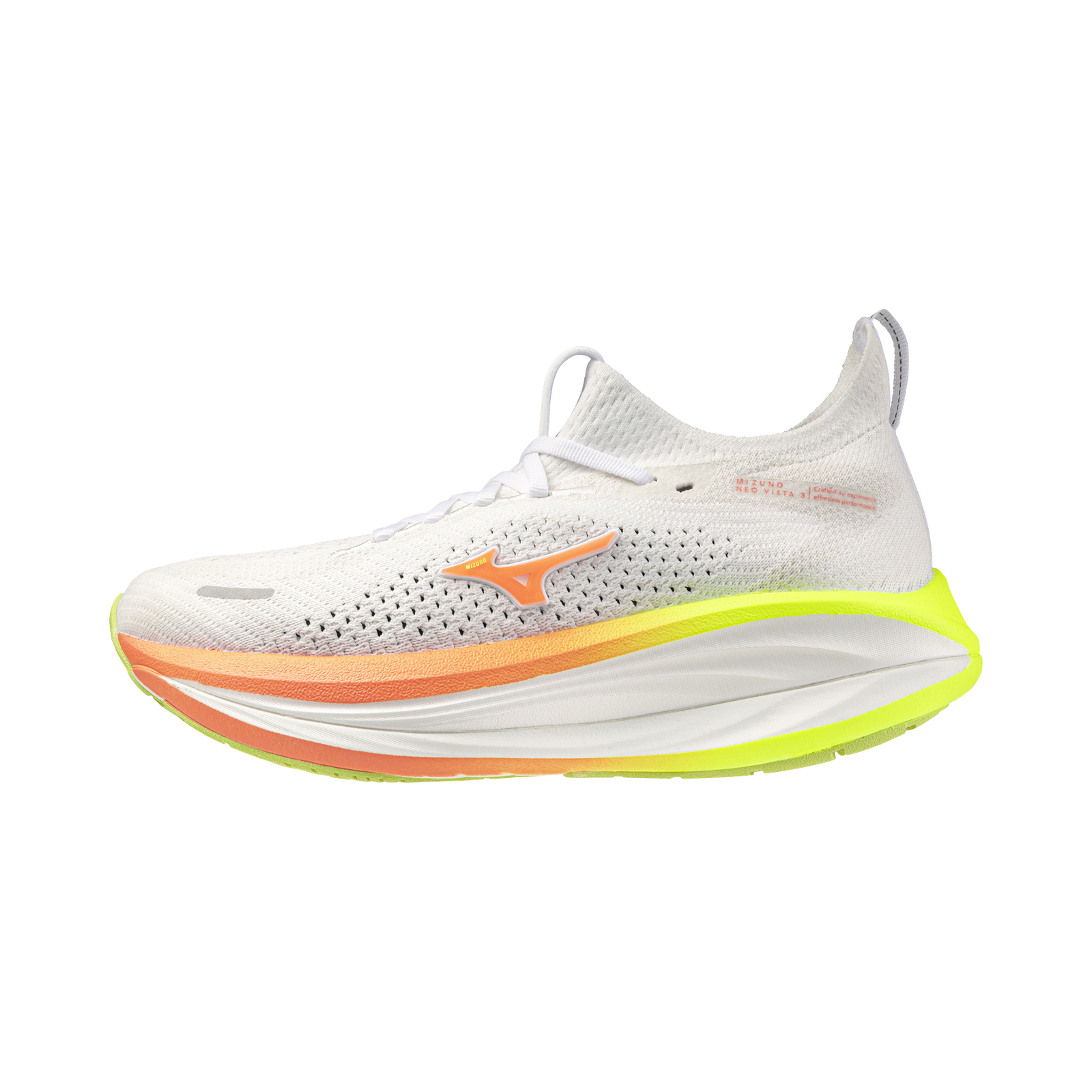 Mizuno Femme Neo Vista 3 - White/Flamingo Coral/Lime Pulp
