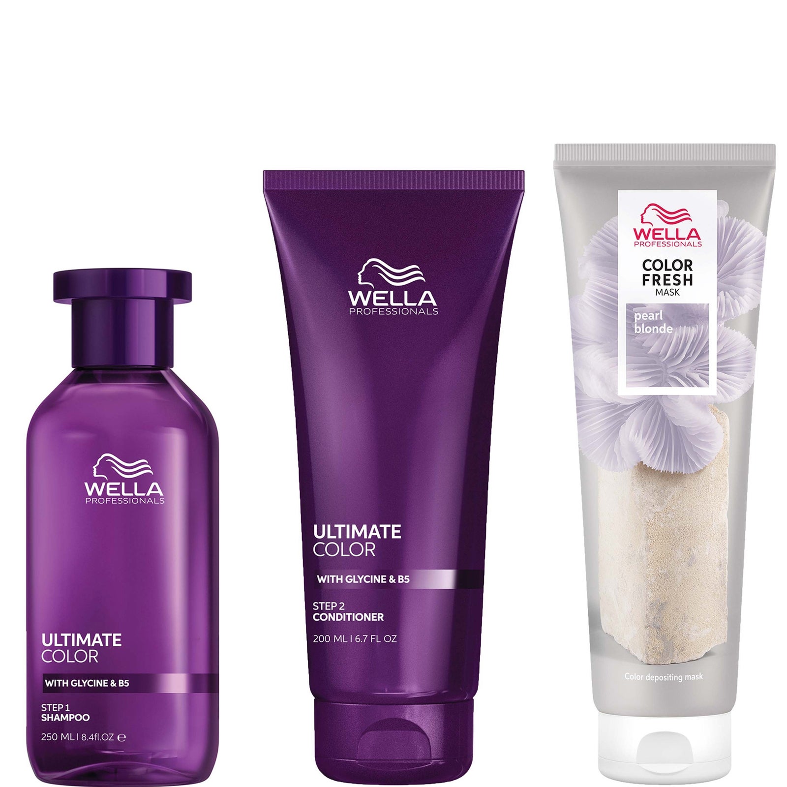 Ultimate Color Shampoo, Conditioner and Color Fresh Mask Bundle For all Coloured Hair - Pearl Blonde