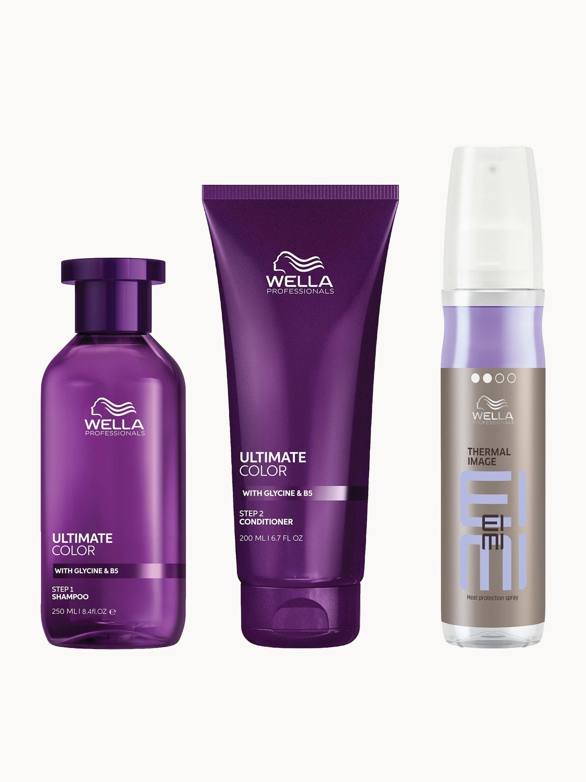 Ultimate Color Shampoo, Conditioner and EIMI Thermal Image Heat Protection Spray