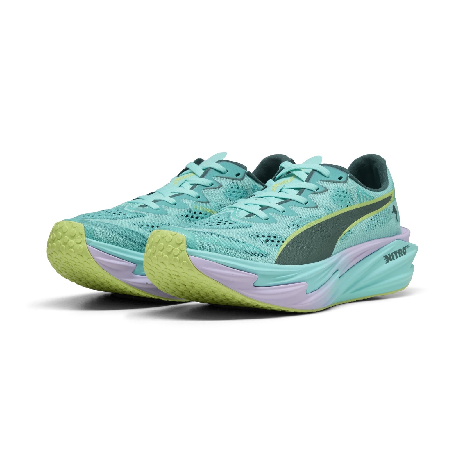 PUMA X HYROX Femme Deviate Nitro Elite 4 Trainers - Intense Mint/Light Lavender