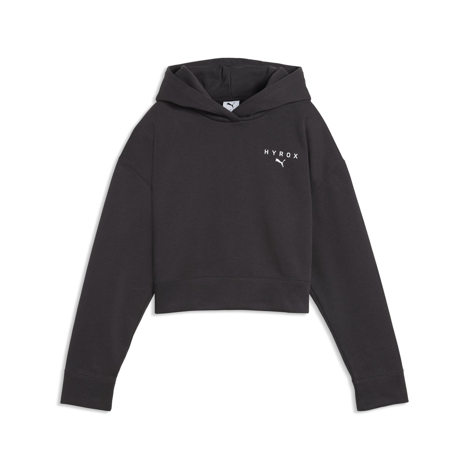PUMA X HYROX Femme World Cropped Sweat à Capuche - Flat Dark Gray