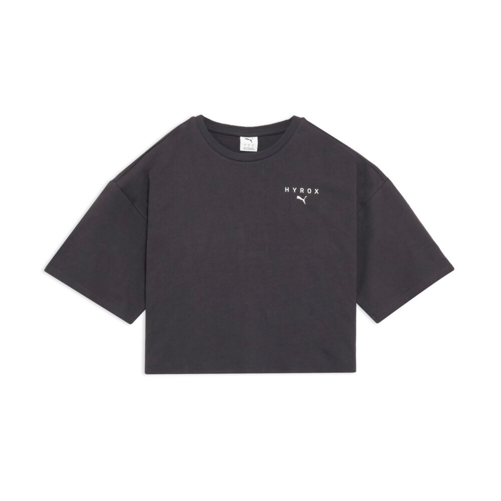 PUMA X HYROX Femme World Cropped T-shirt - Flat Dark Gray