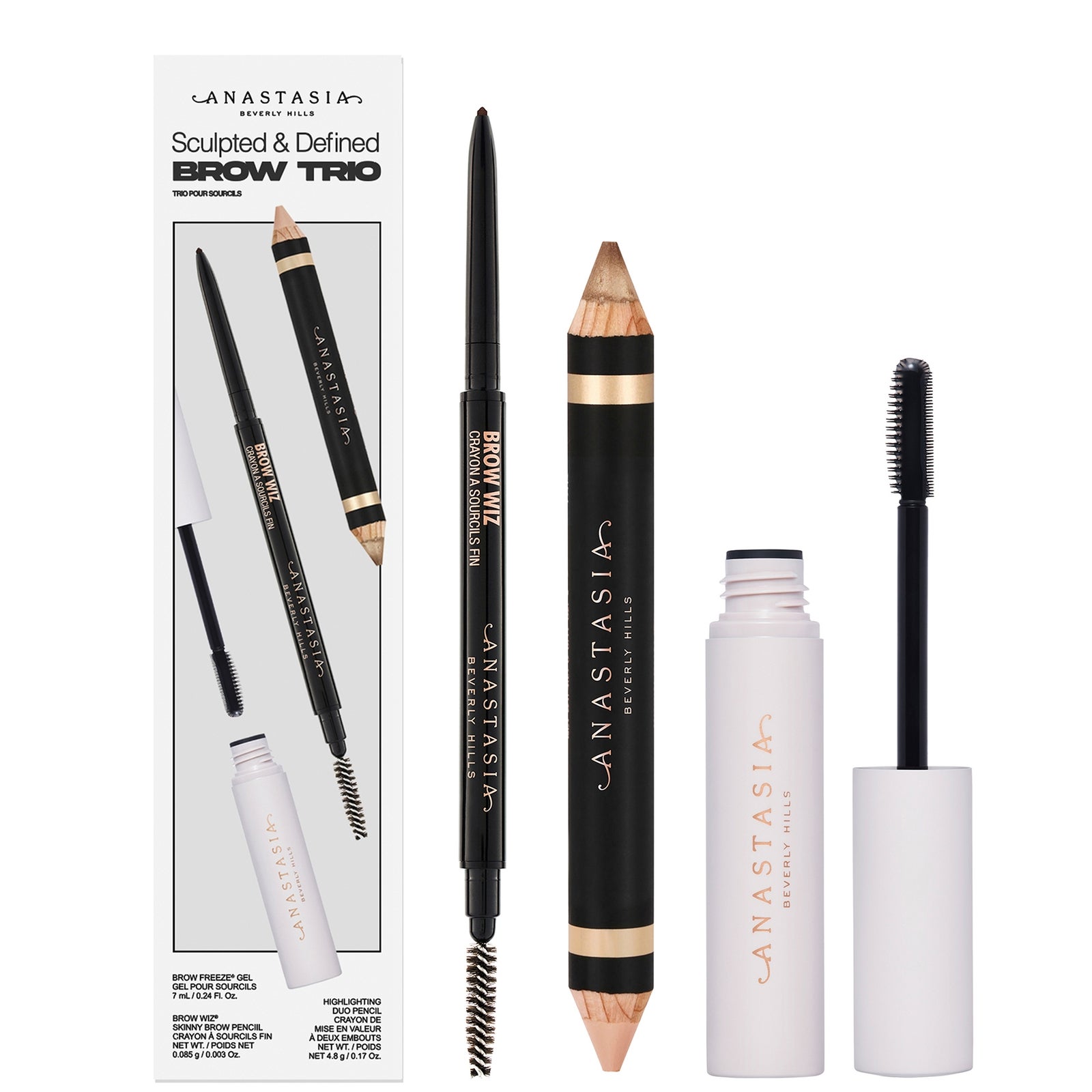 Anastasia Beverly Hills Sculpted & Defined Brow Trio (Various Shades) - Dark Brown