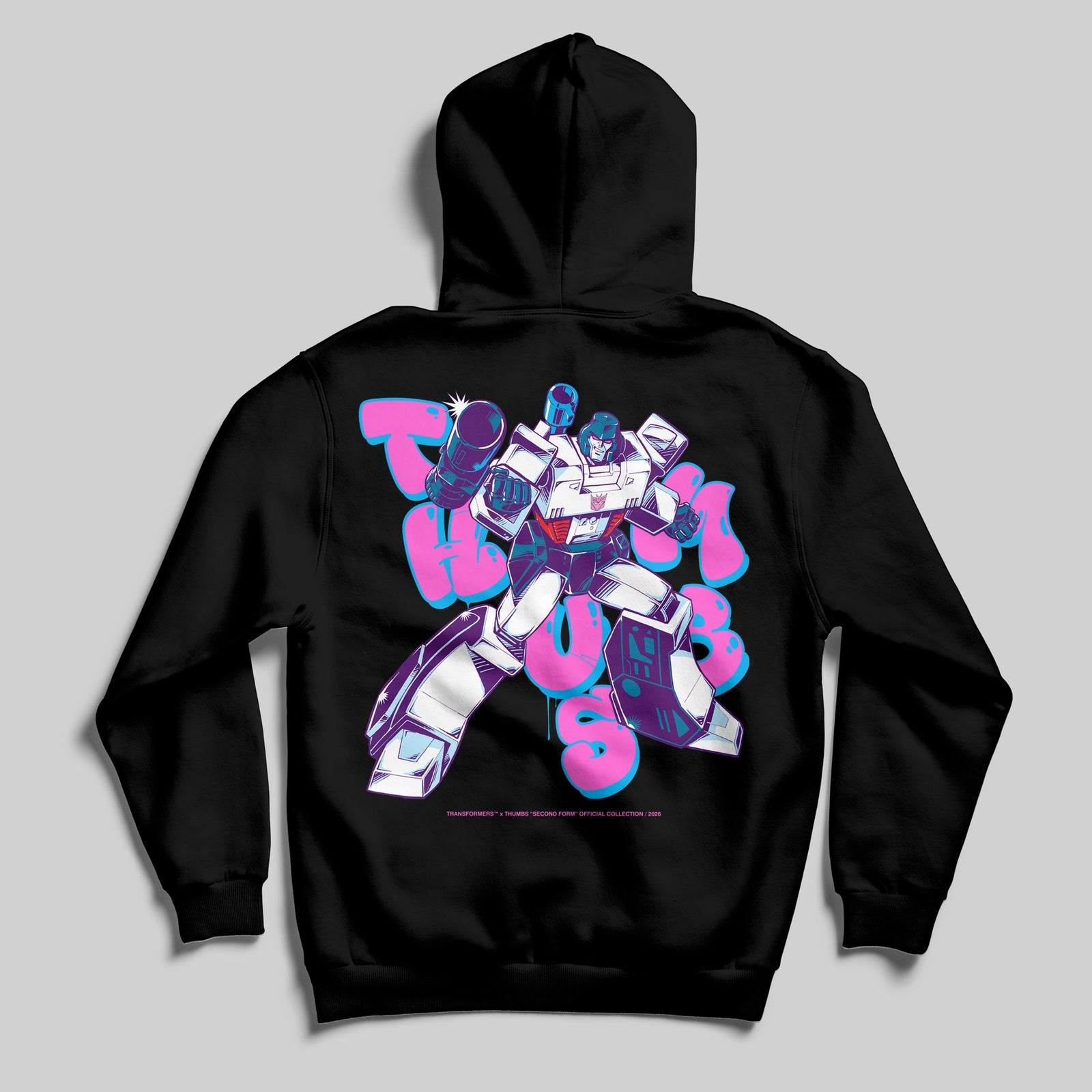 Transformers x THUMBS Megatron Aerosol Sweat à Capuche Black