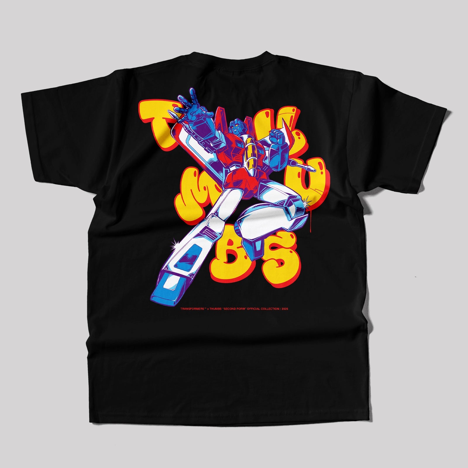 Transformers x THUMBS Starscream Aerosol T - shirt Black