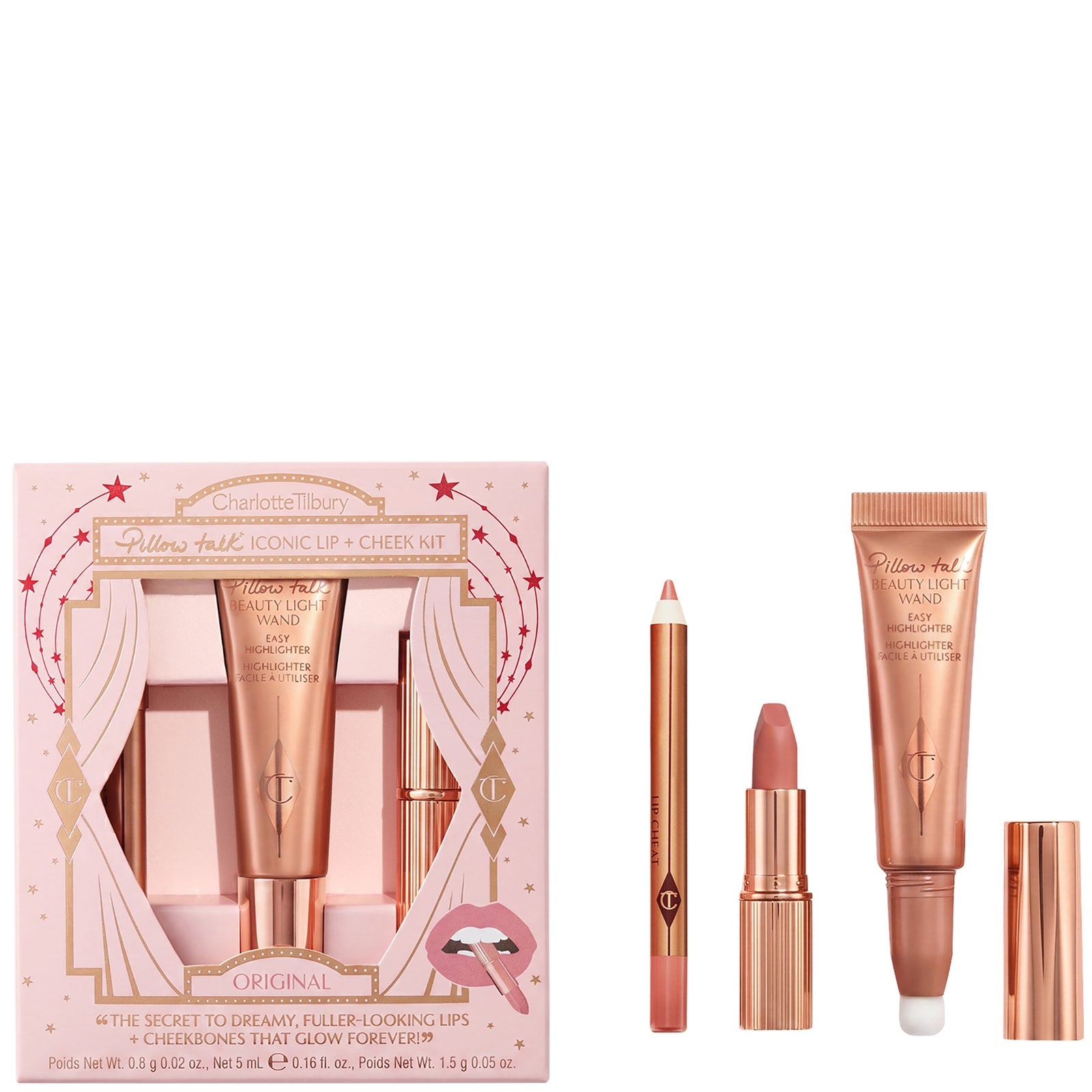 Charlotte Tilbury Pillow Talk Iconic Lip + Cheek Kit - Original (Worth £40)