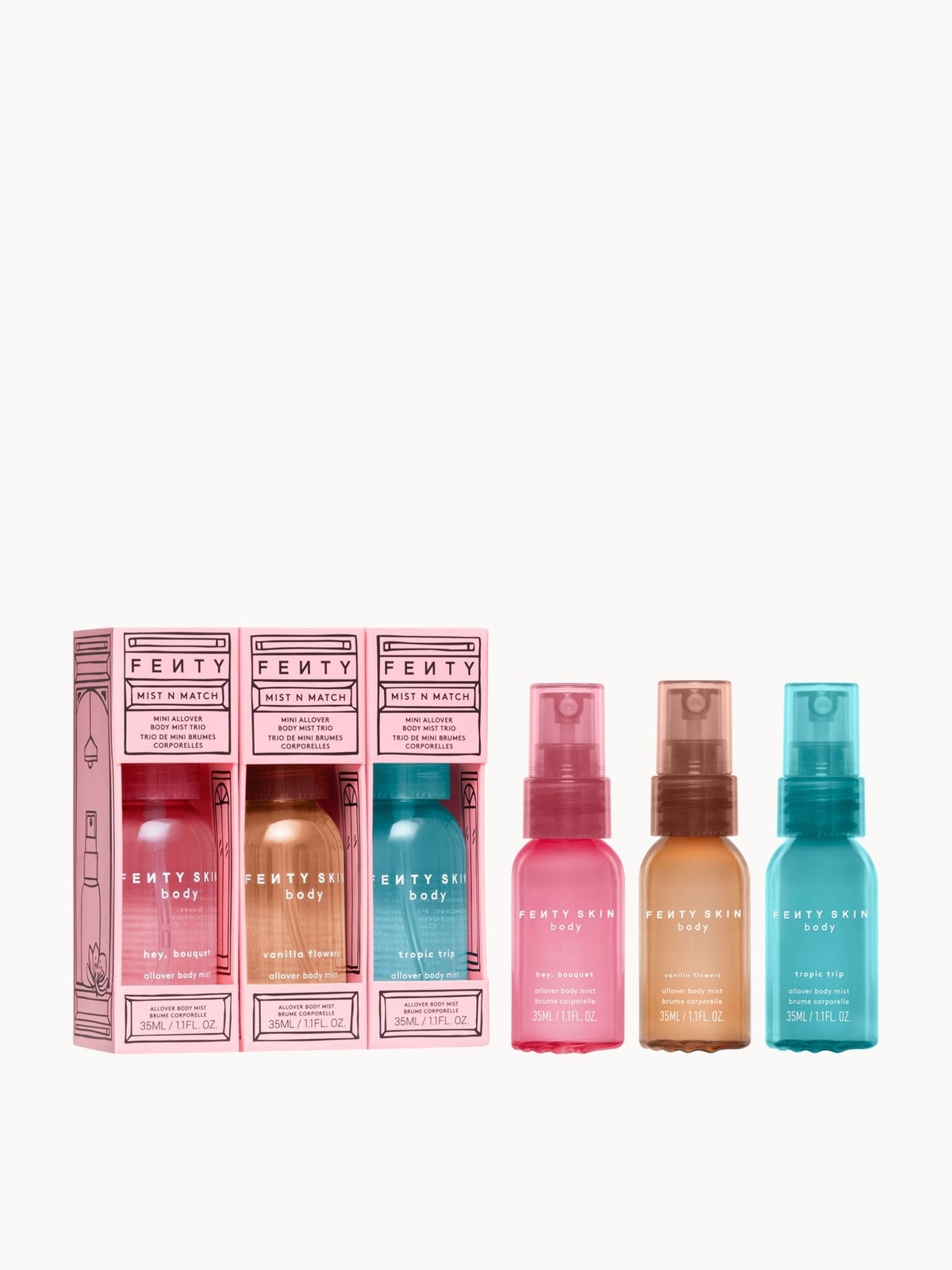Fenty Skin Mist N Match Mini Allover Body Mist Trio