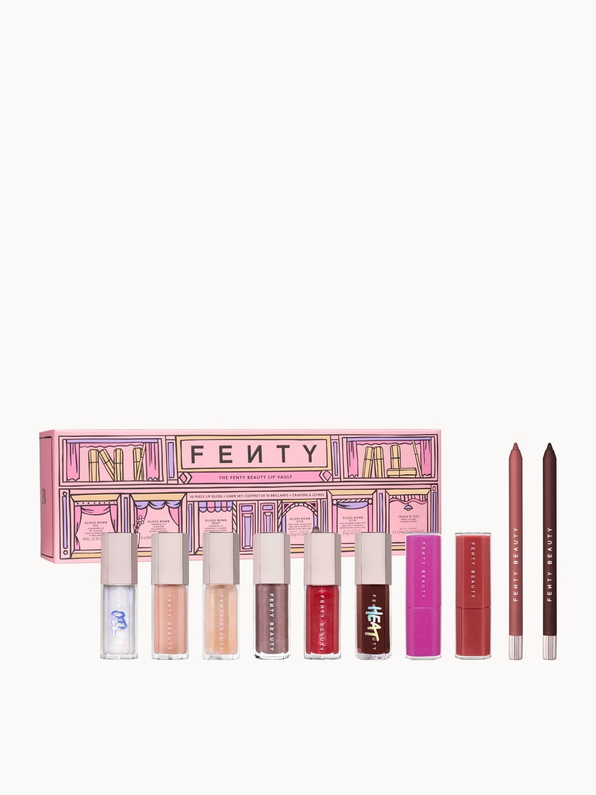 Fenty Beauty Lip Vault 10-Piece Lip Set (Worth £212) - Image 3
