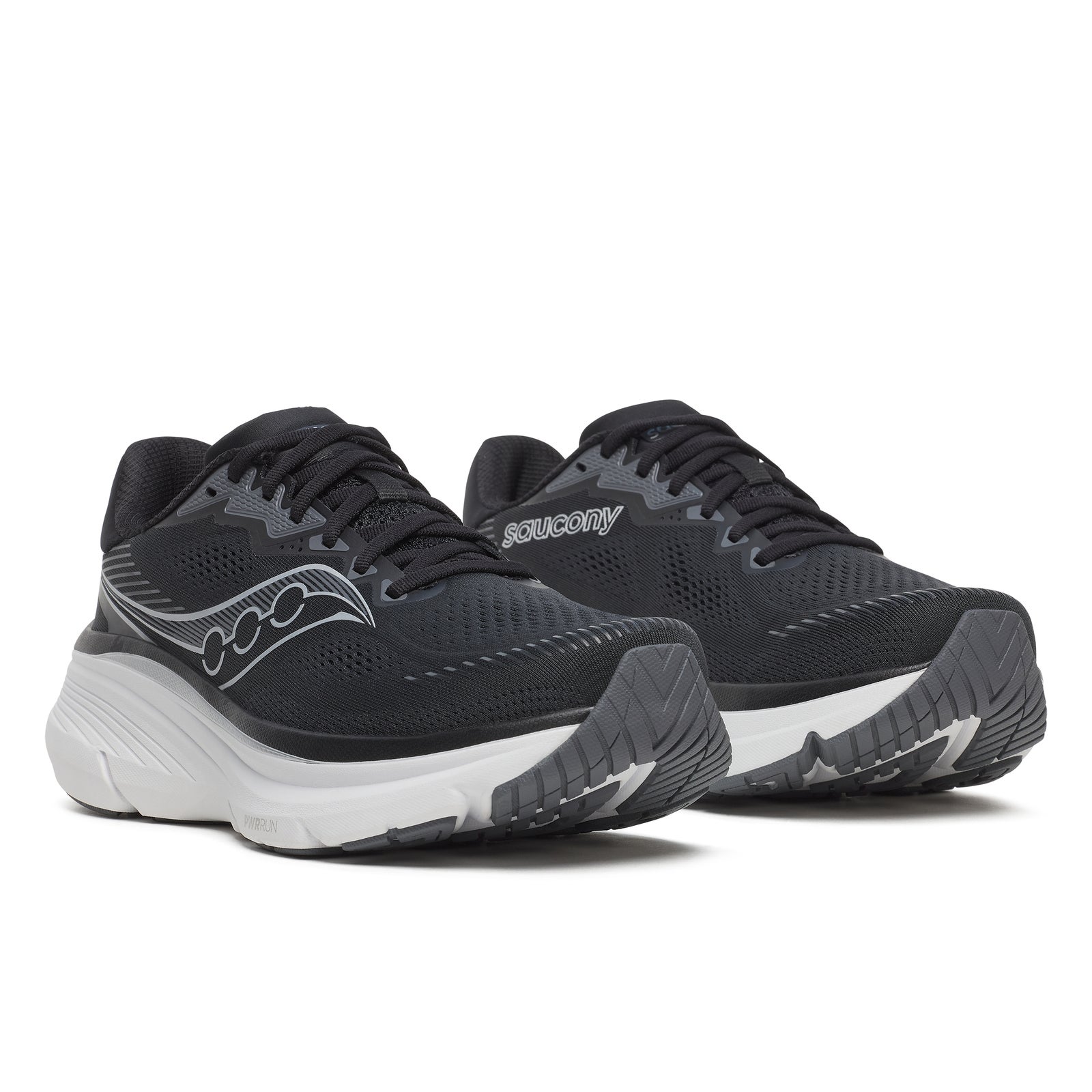 Saucony Homme Guide 19 Trainers - Noir/Argent