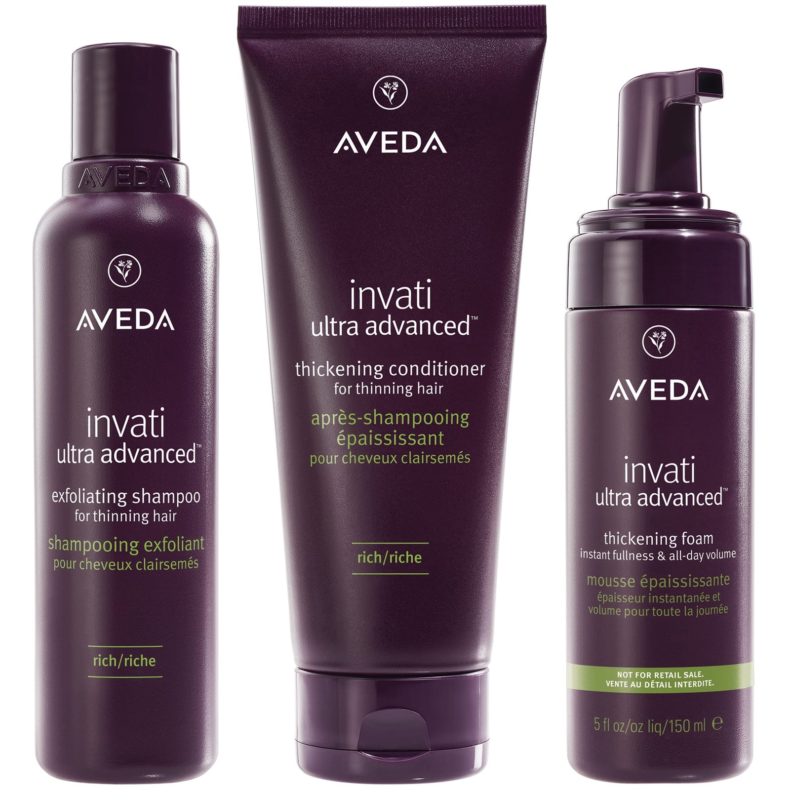 Aveda Invati Ultra Advanced Rich Thickening Routine Bundle