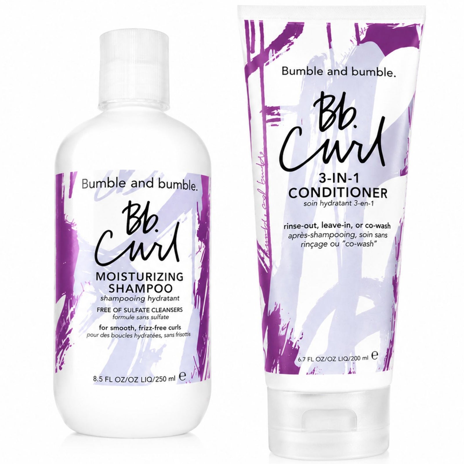 Bumble and bumble Curl Moisturizing Shampoo 250ml & 3-in-1 Conditioner 200ml Bundle