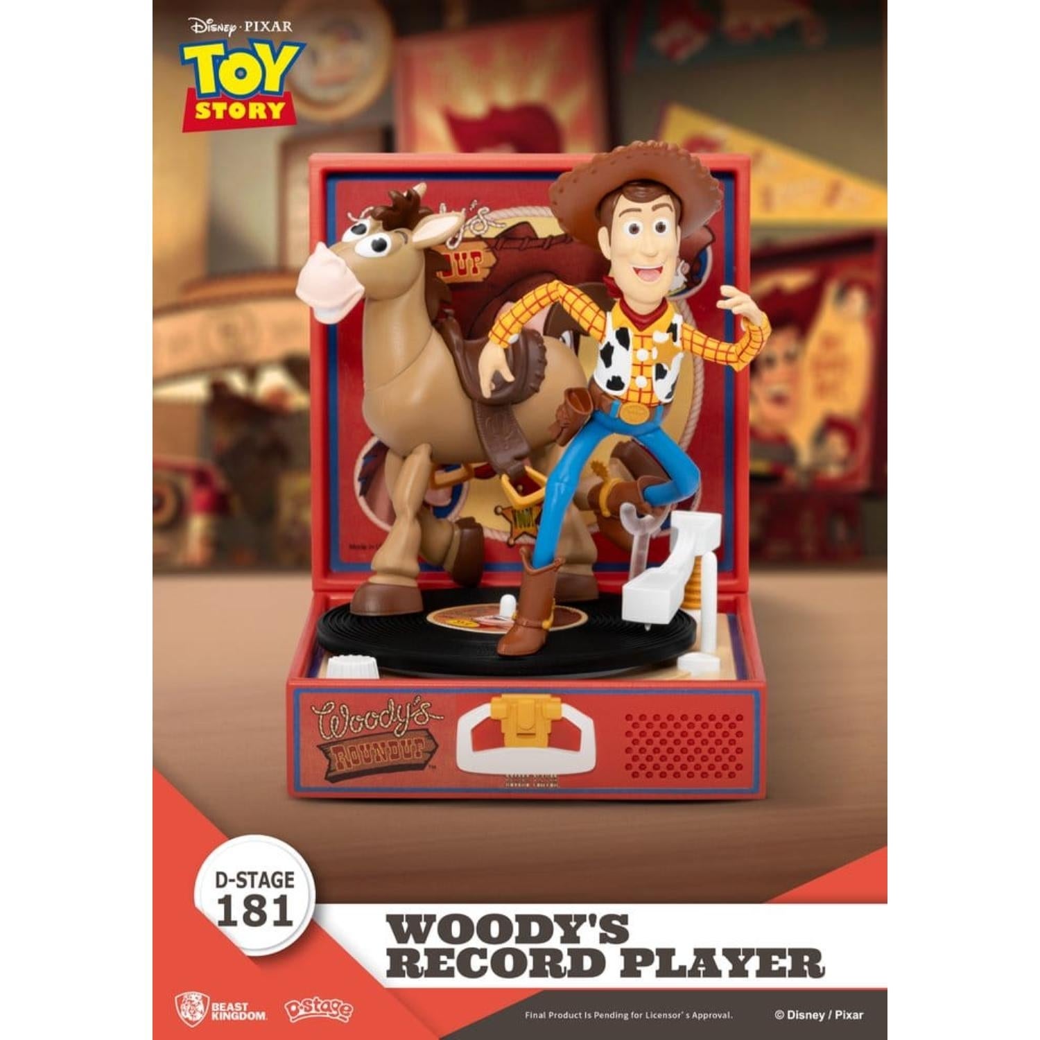 Beast Kingdom Toy Story Record Player Series PVC figure Woody's Record Player 13 cm