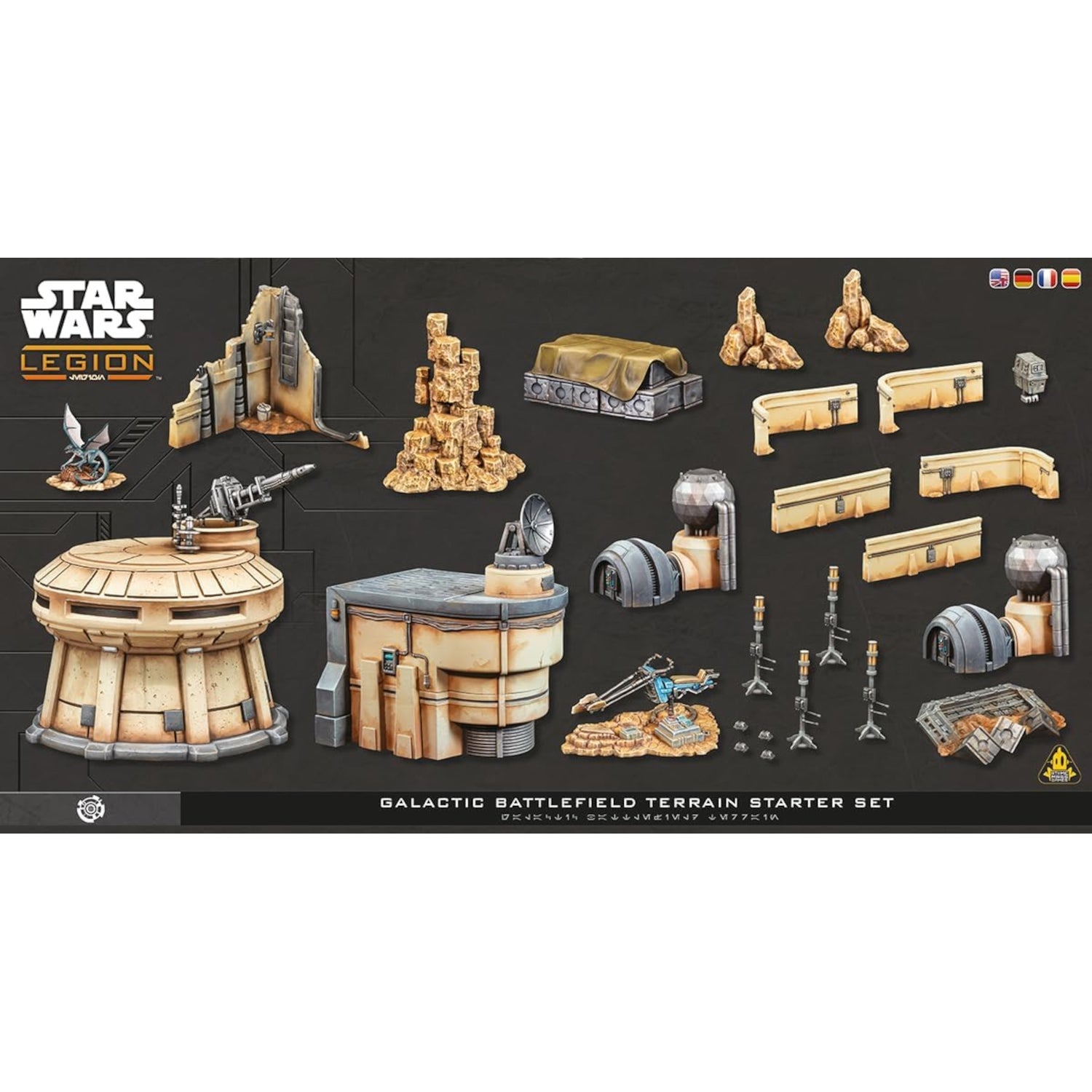 Star Wars: Legion Galactic Battlefield Terrain Starter Set Miniatures Expansion