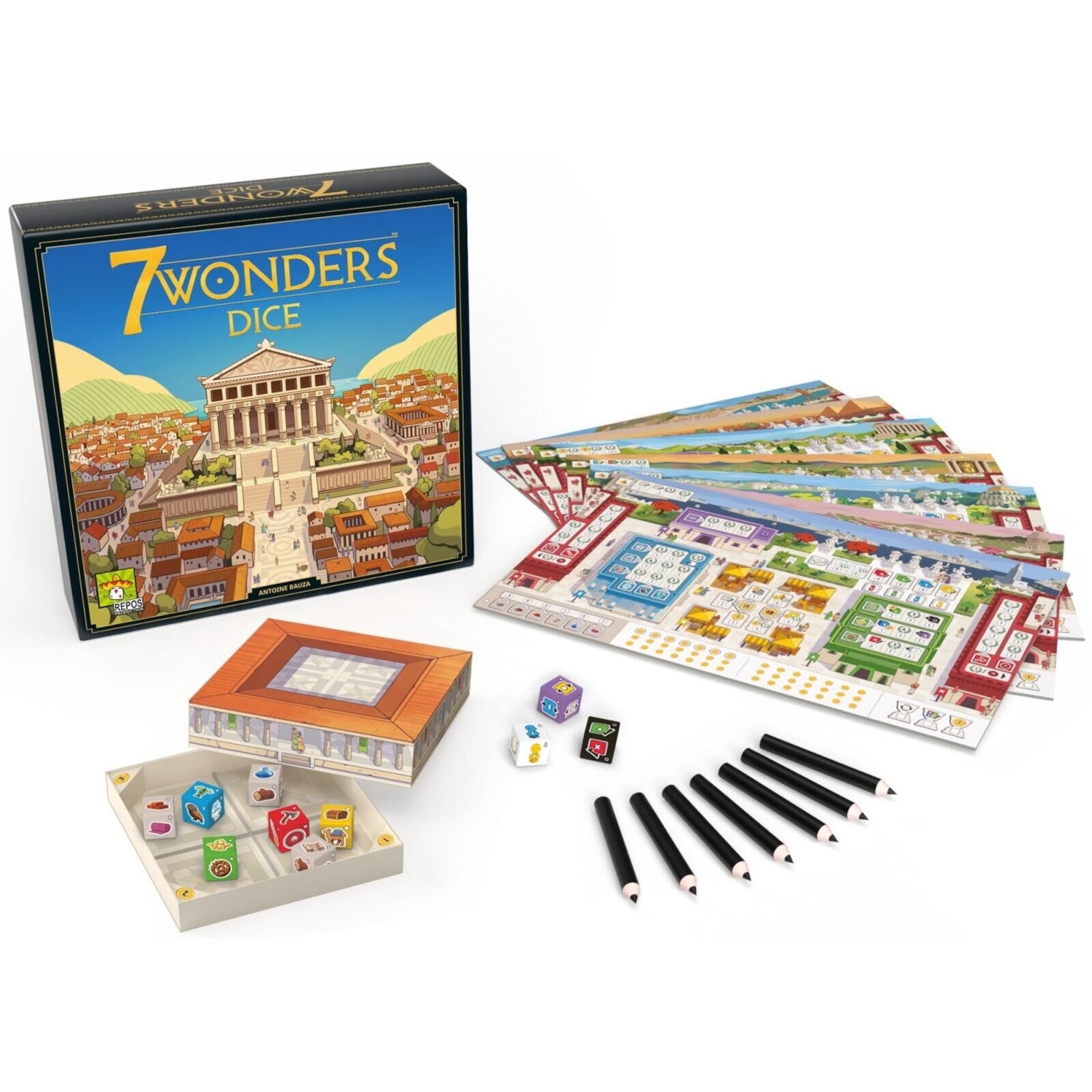 7 Wonders: Dice Rolling Game