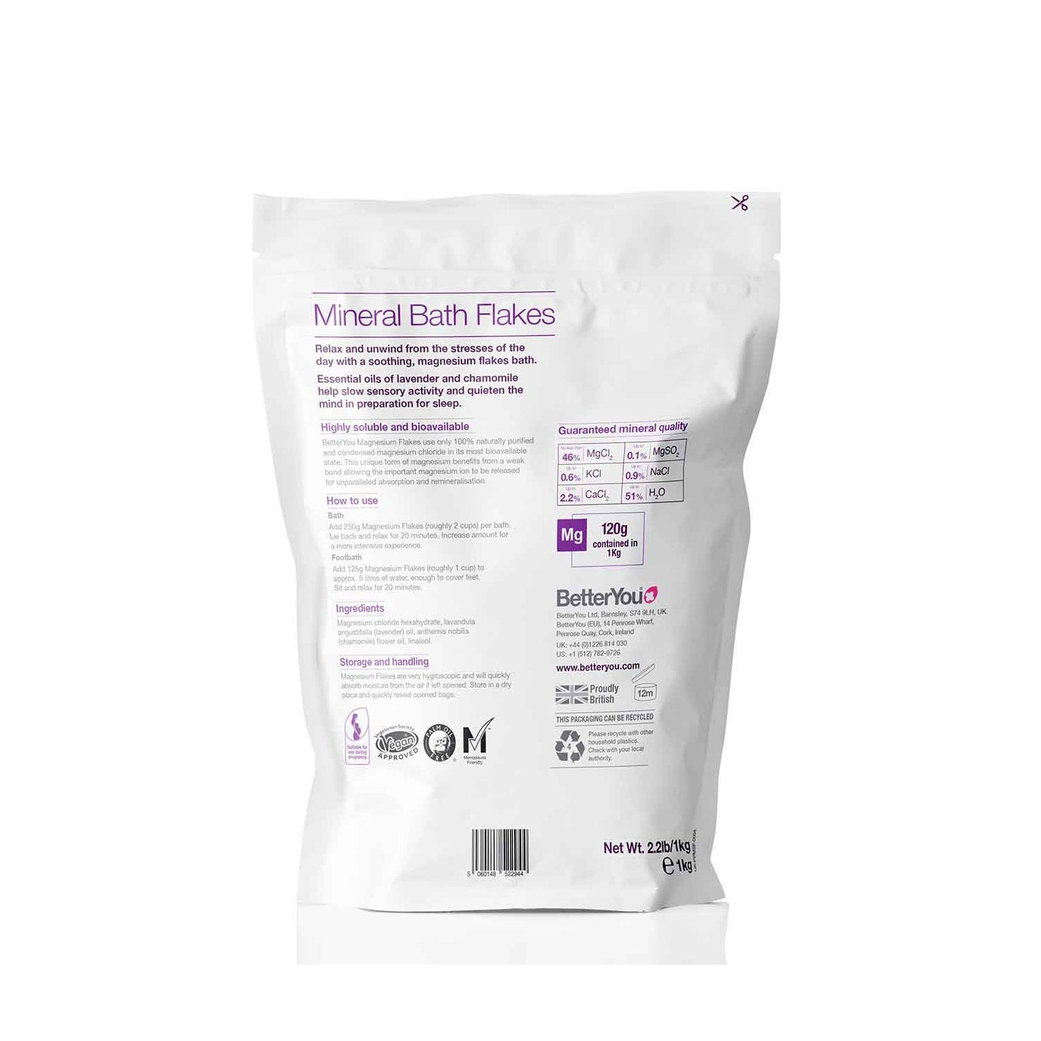 BetterYou Magnesium Sleep Bath Flakes 1kg