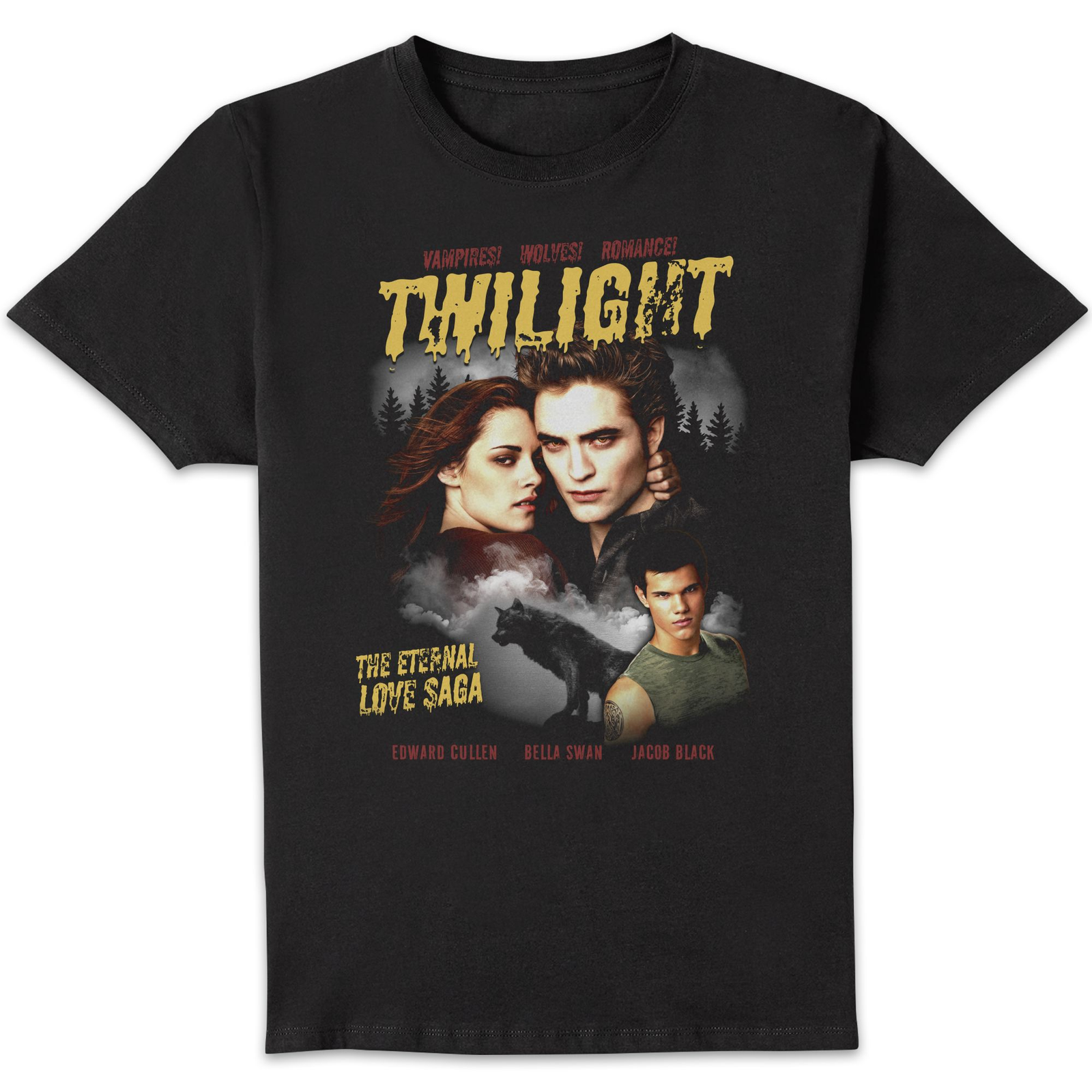 Twilight - Comic Style T - shirt Black