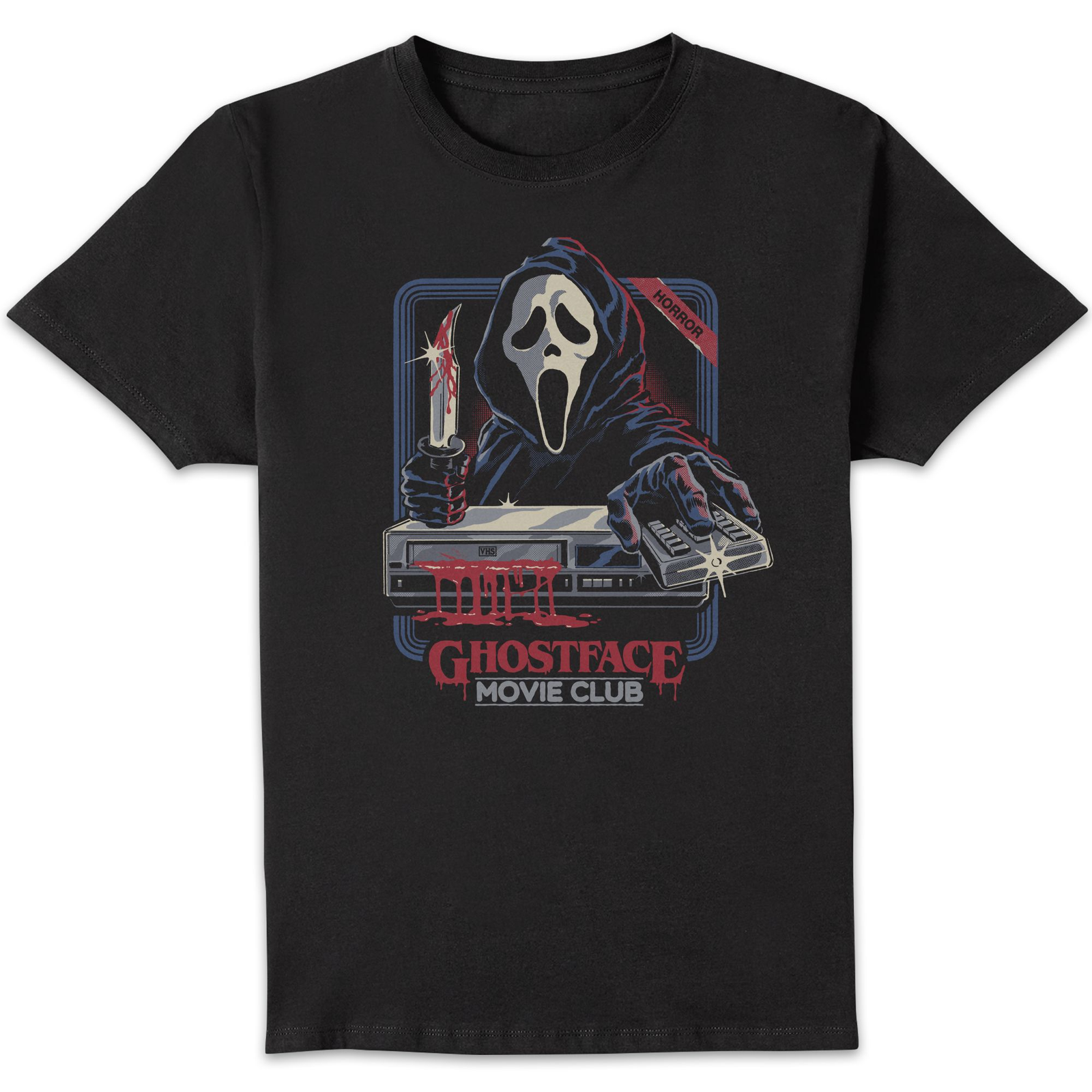 Ghost Face & Steven Rhodes - Movie Club T - shirt Black