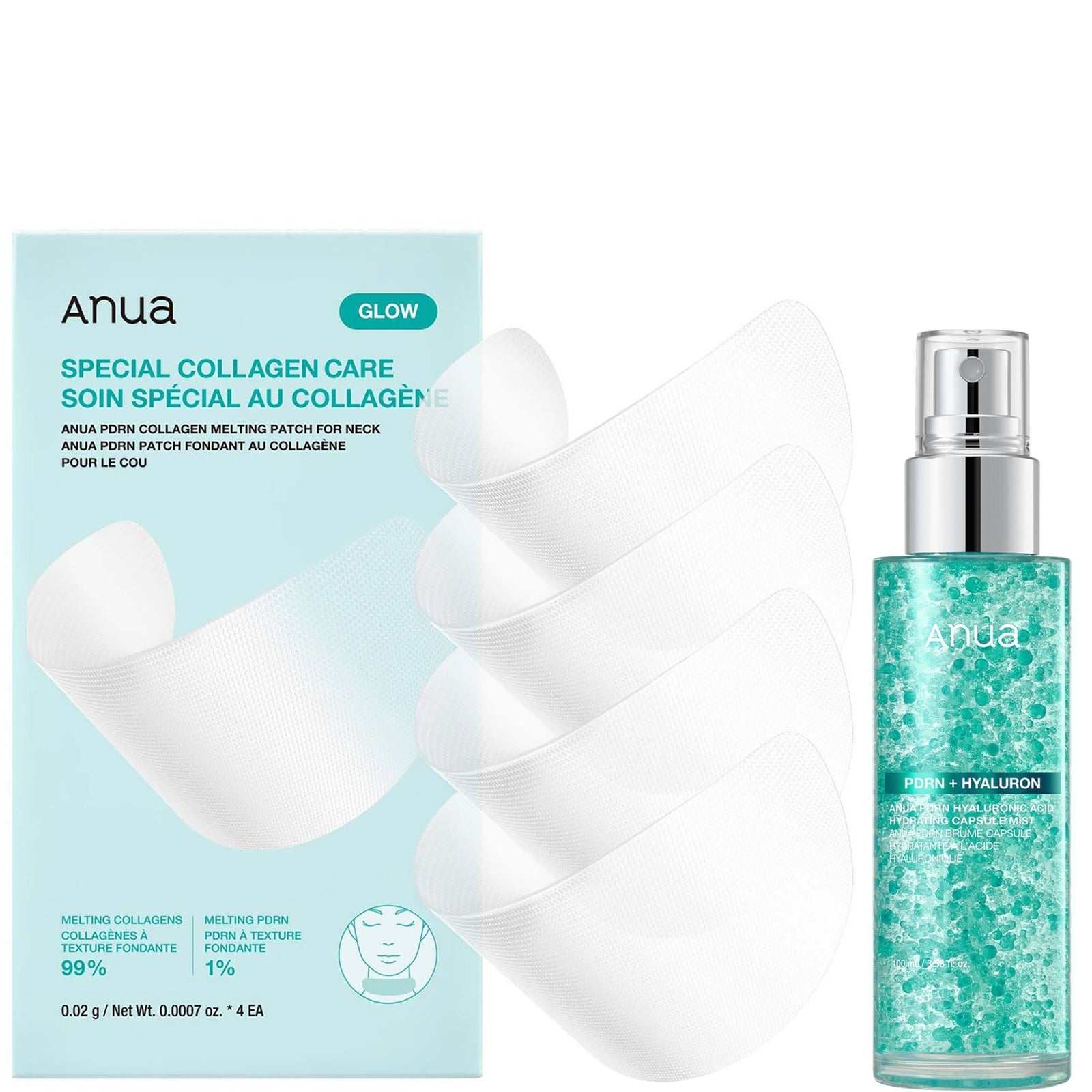 Anua PDRN Mist & Melting Patches for Neck Bundle