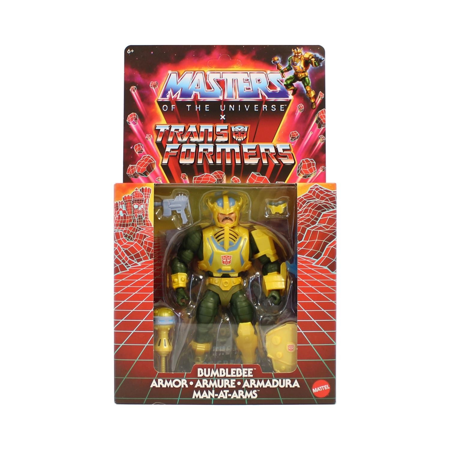 Mattel Masters Of The Universe X Transformers Bumblebee Man At Arms