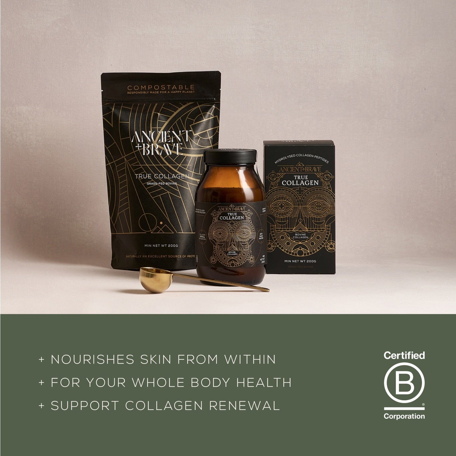 Ancient & Brave Ancient + Brave True Collagen Pouch 200g