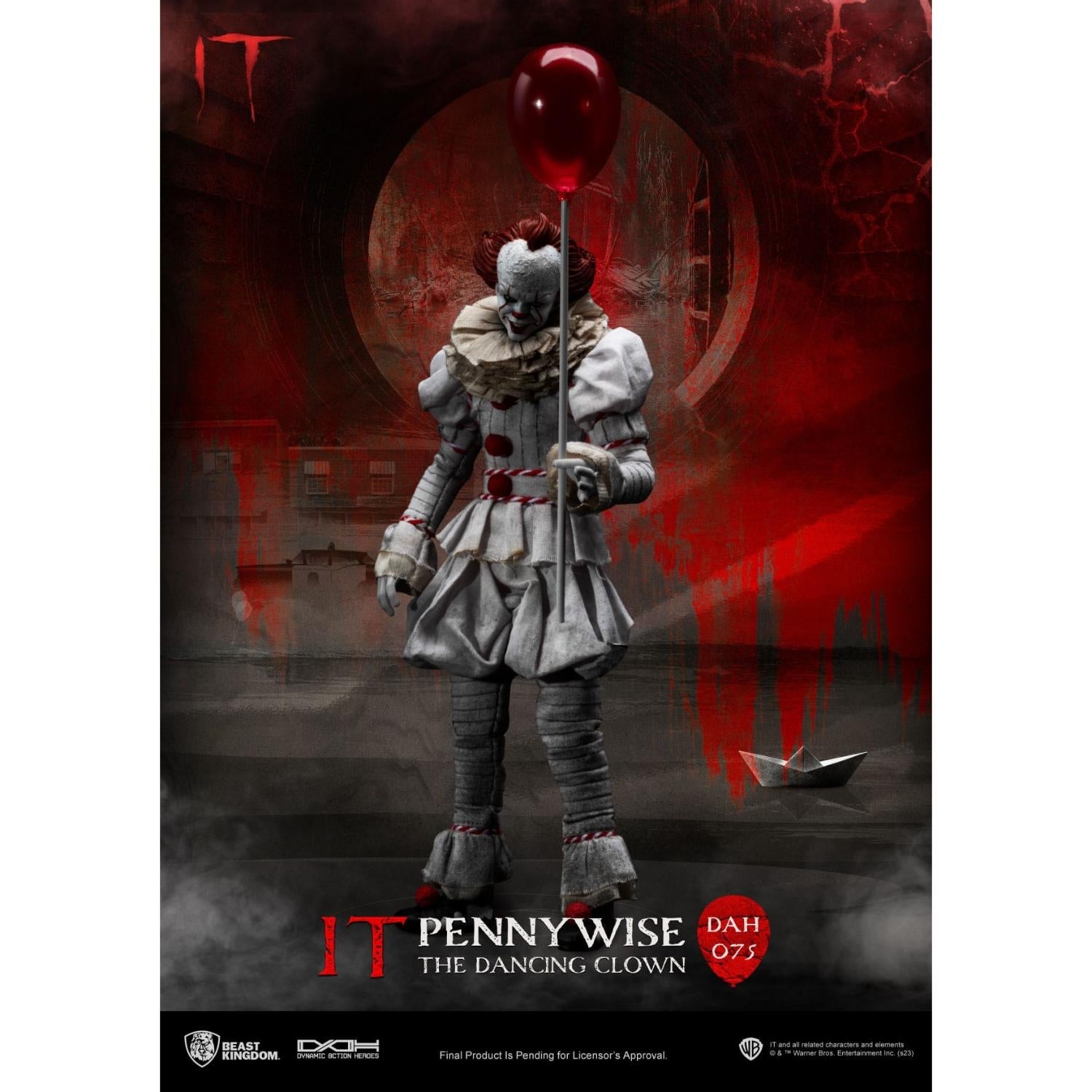 Beast Kingdom Stephen Kings It Dynamic 8ction Heroes Action Figure 1/9 Pennywise 21 Cm