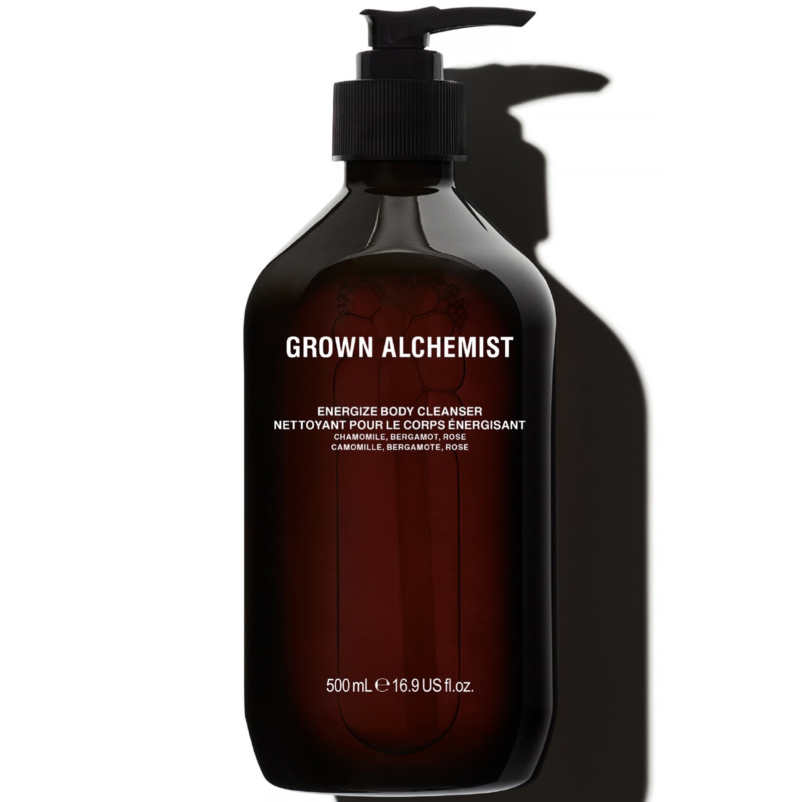 Grown Alchemist Energize Body Cleanser Chamomile, Bergamot + Rose 500ml