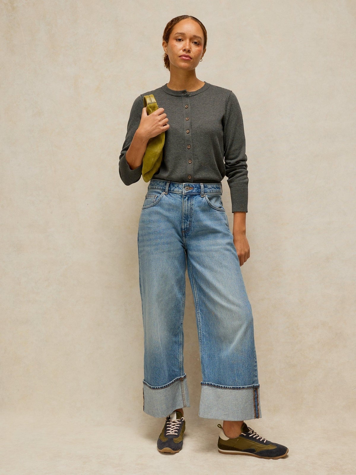 Gerade Jeans Bailey mit Umschlag - 52/R