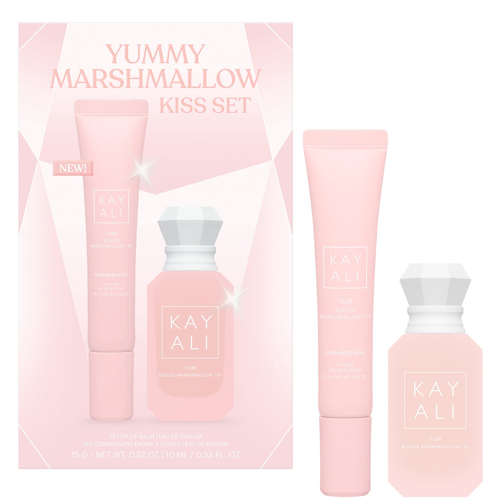 KAYALI Yummy Marshmallow Kiss Set - 10ml EDP & 15g Lip Balm (Worth £51) - Image 1