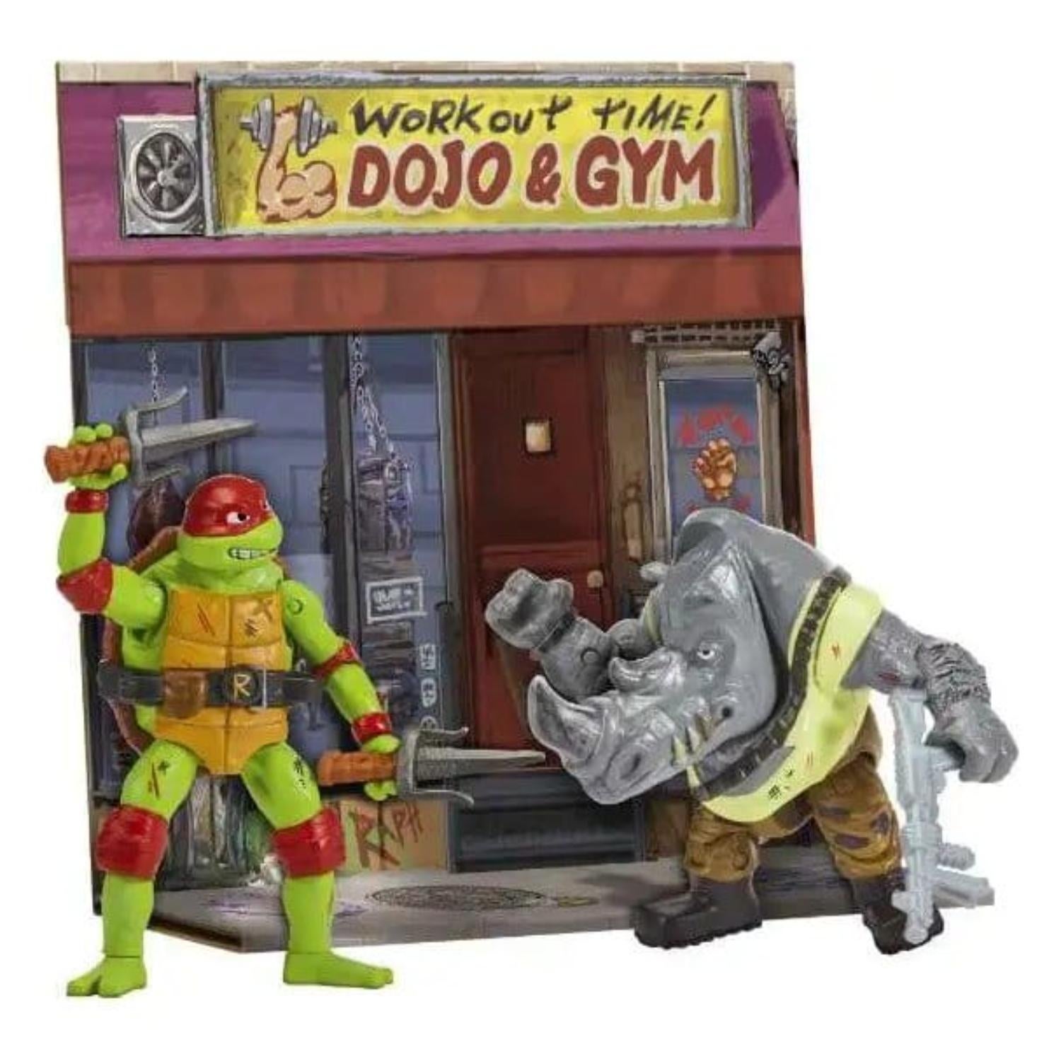 Teenage Mutant Ninja Turtles: Mutant Mayhem Battle Pack Action Figures Raphael vs. Rocksteady 11 cm