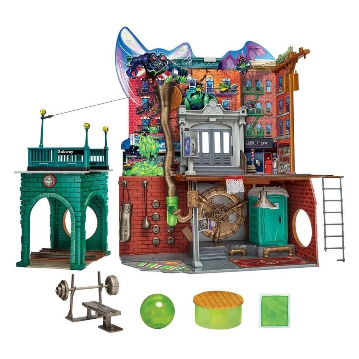 Playmates Teenage Mutant Ninja Turtles, Mutant Mayhem Playset Sewer Lair New Version