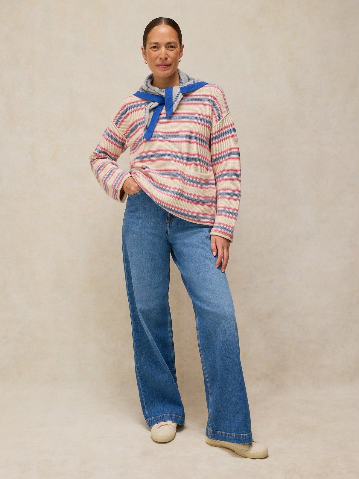 Gestreifter Pullover Gigi - 46