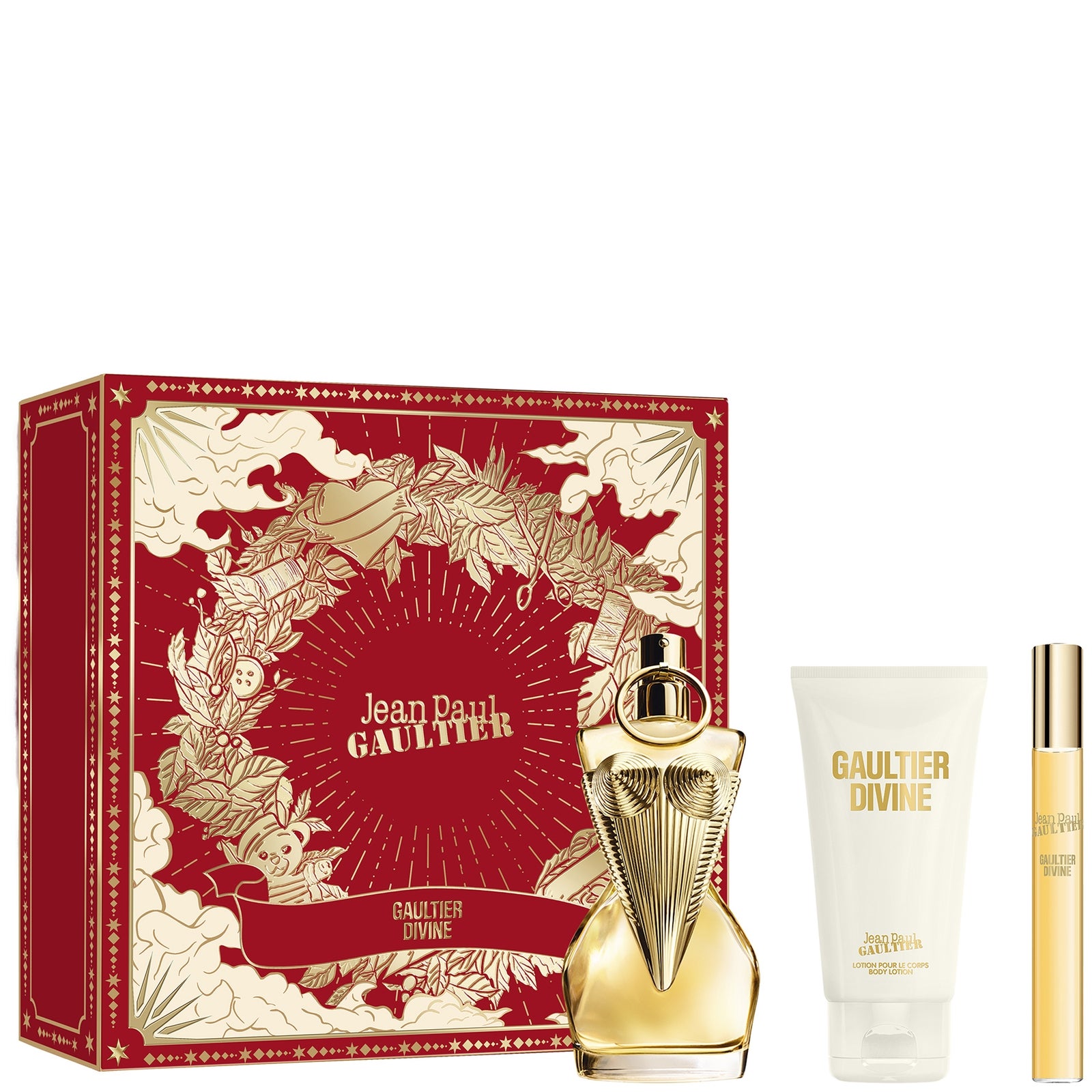 Jean Paul Gaultier Divine Eau de Parfum 50ml + Lotion Pour Le Corps Body Lotion 75ml + Eau de Parfum 10ml
