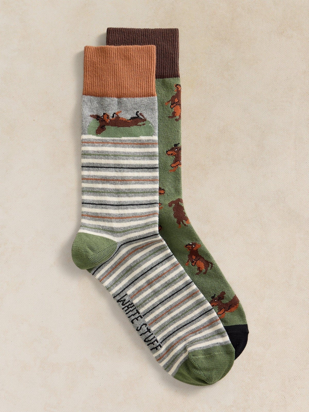 2-er Pack Socken Dackelmotiv - 41-43