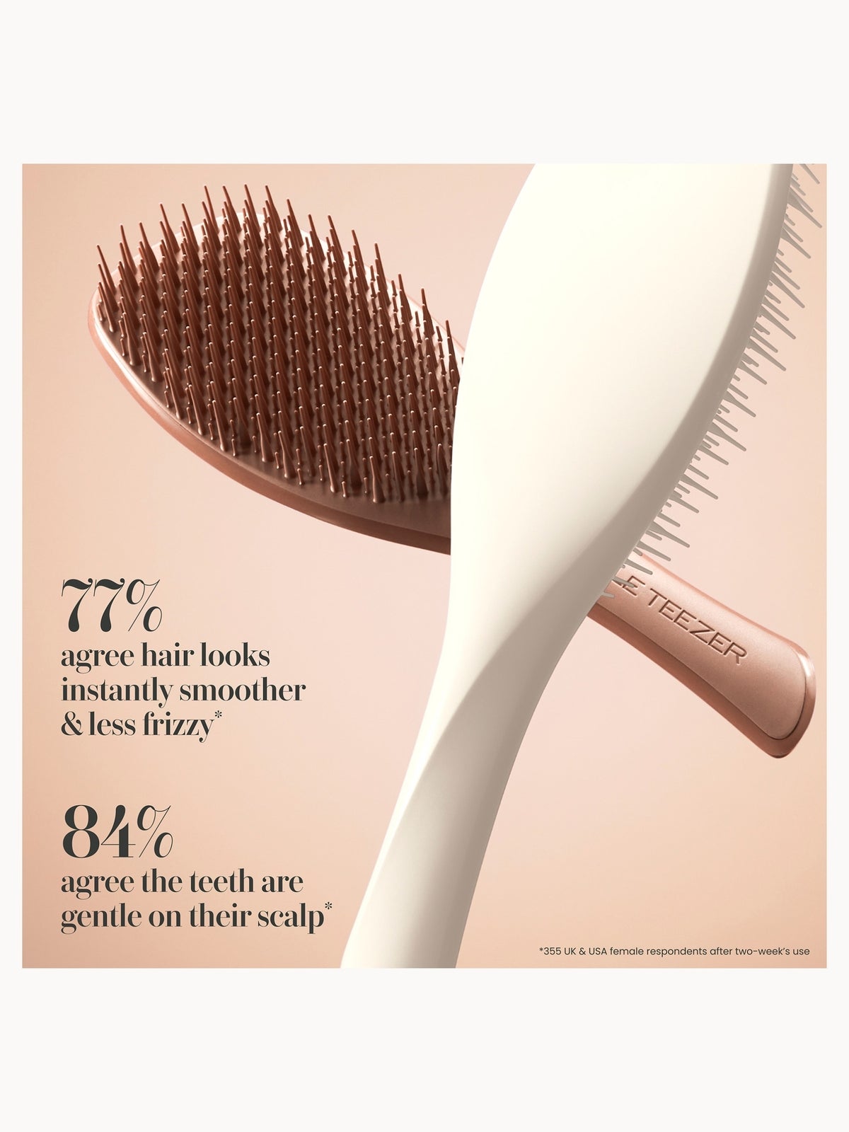 Tangle Teezer The Complete Carebrush™ - Fine - Glazed Mocha 4