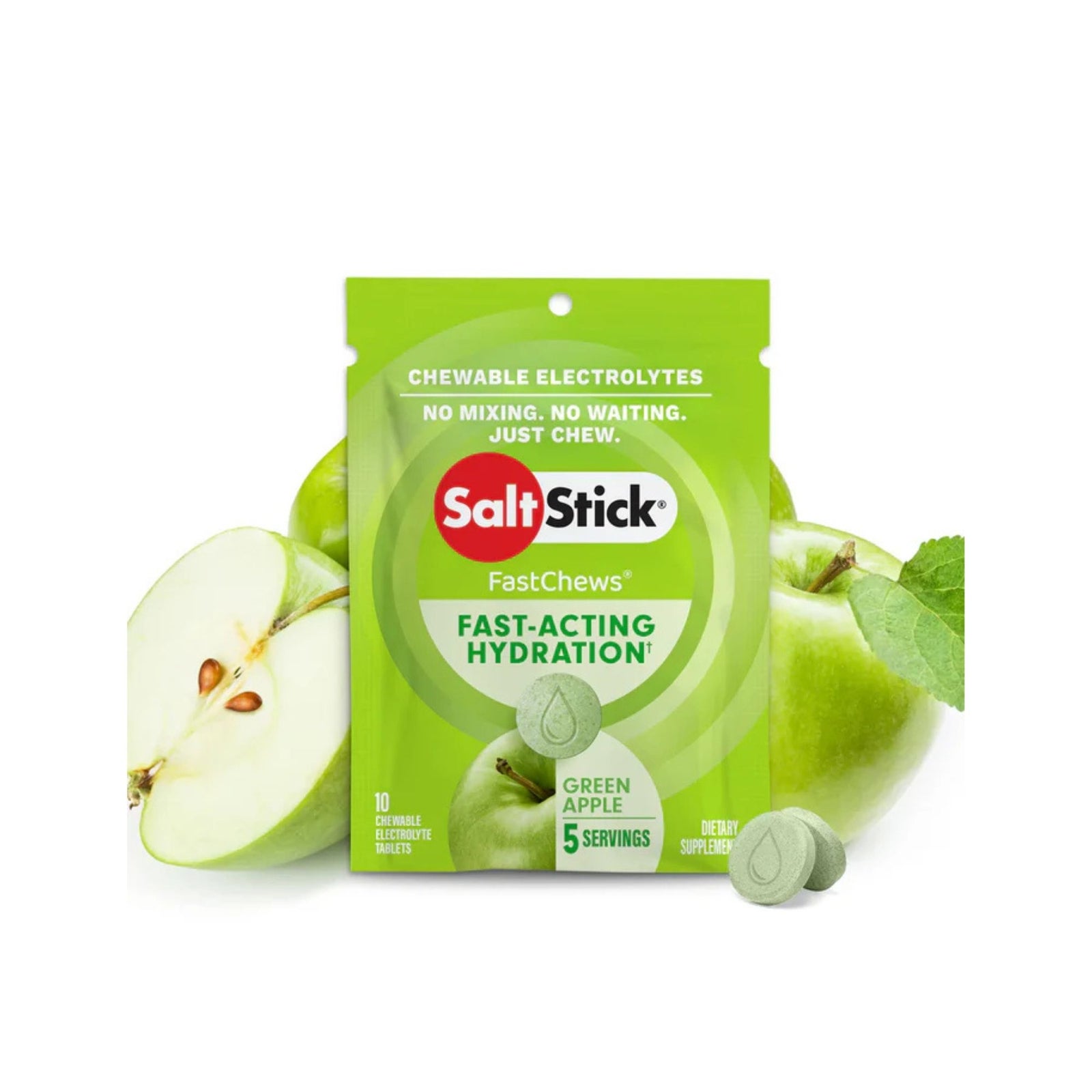 Salt Stick FastChews Box - 12item - Green Apple